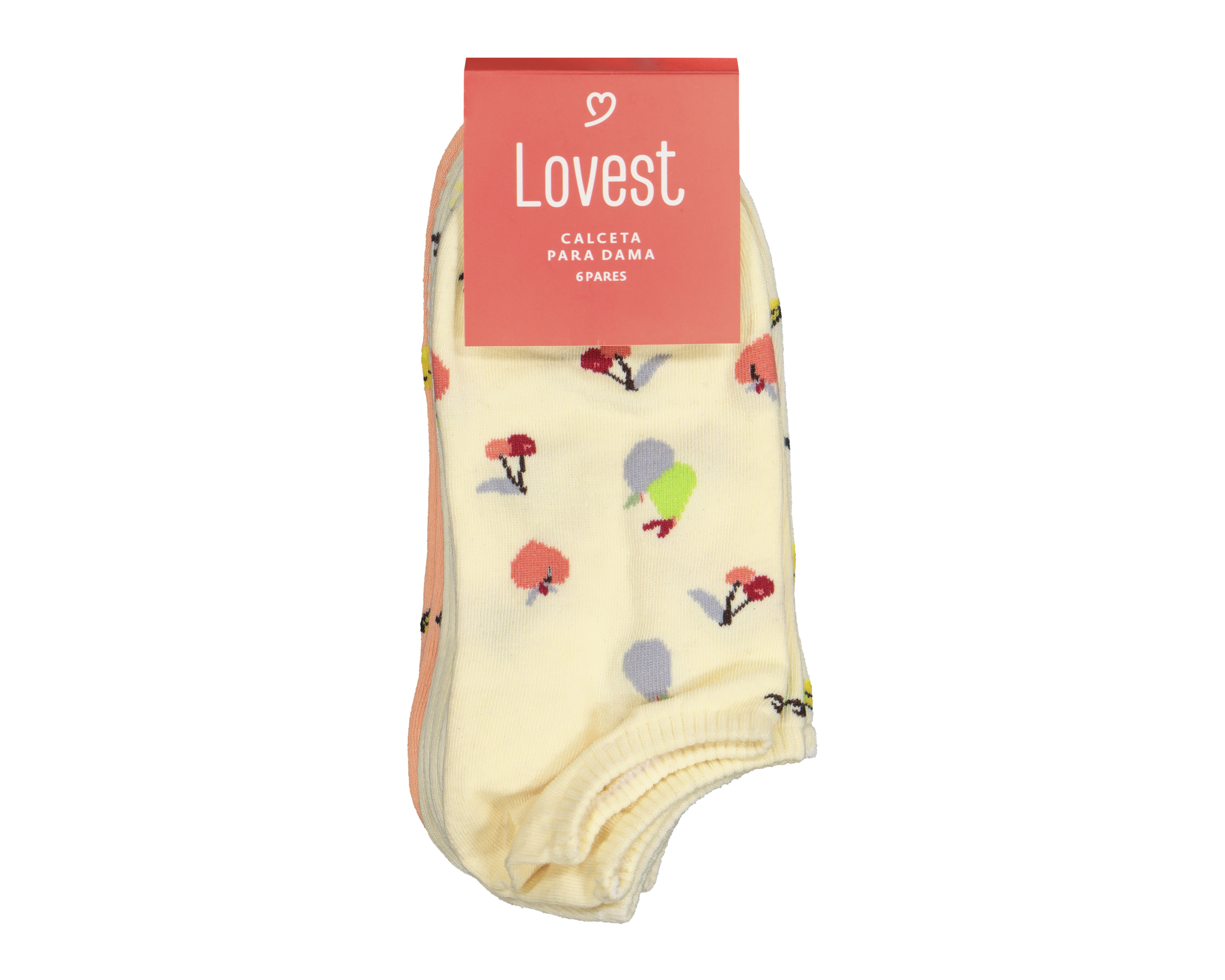 Foto 4 pulgar | Foto 3 | Calcetas Tines Lovest para Mujer 6 Pares