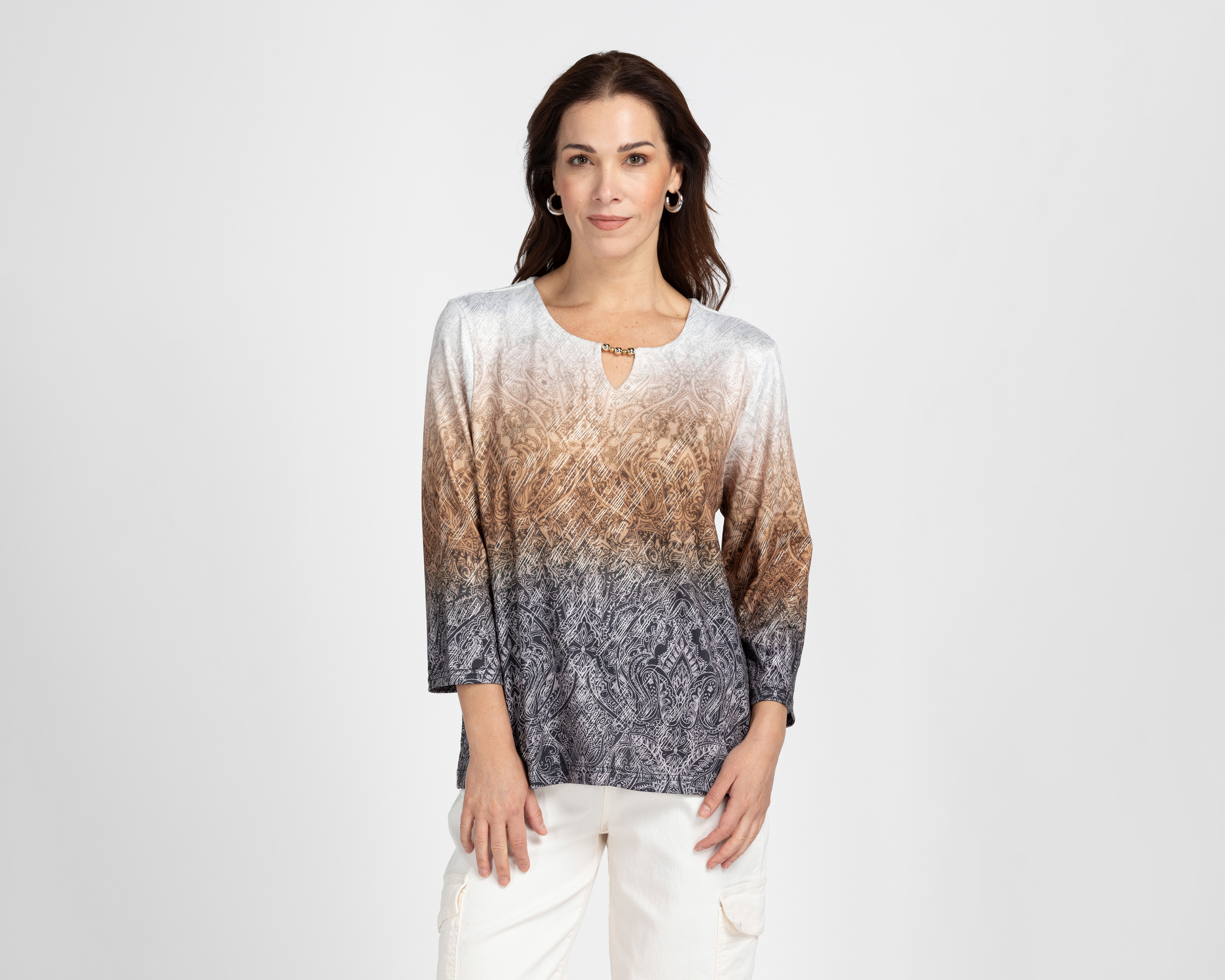 Foto 2 pulgar | Foto 1 | Blusa Manga 3/4 Lady Sun para Mujer