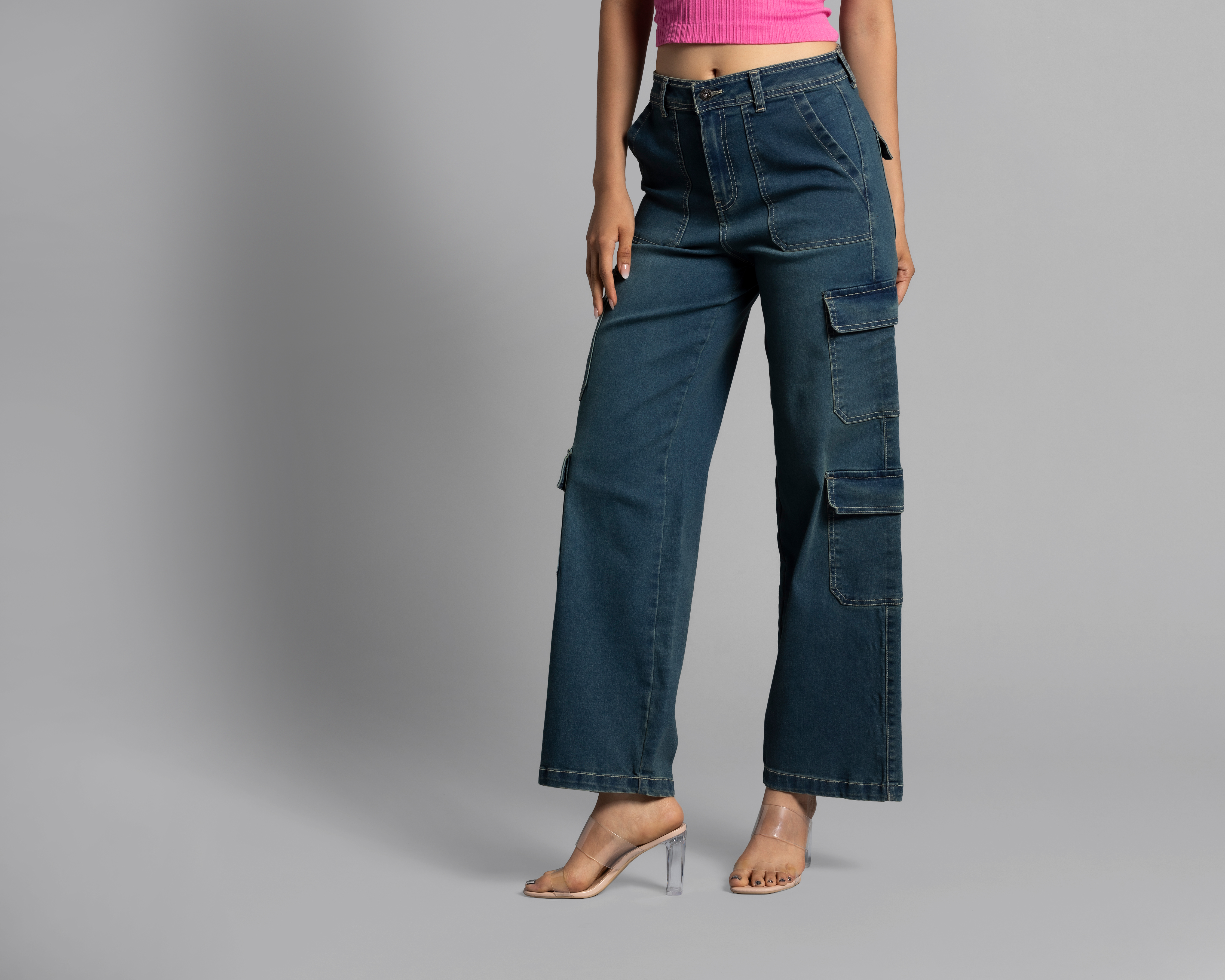 Blusa Thinner Manga Corta Rosa Fucsia