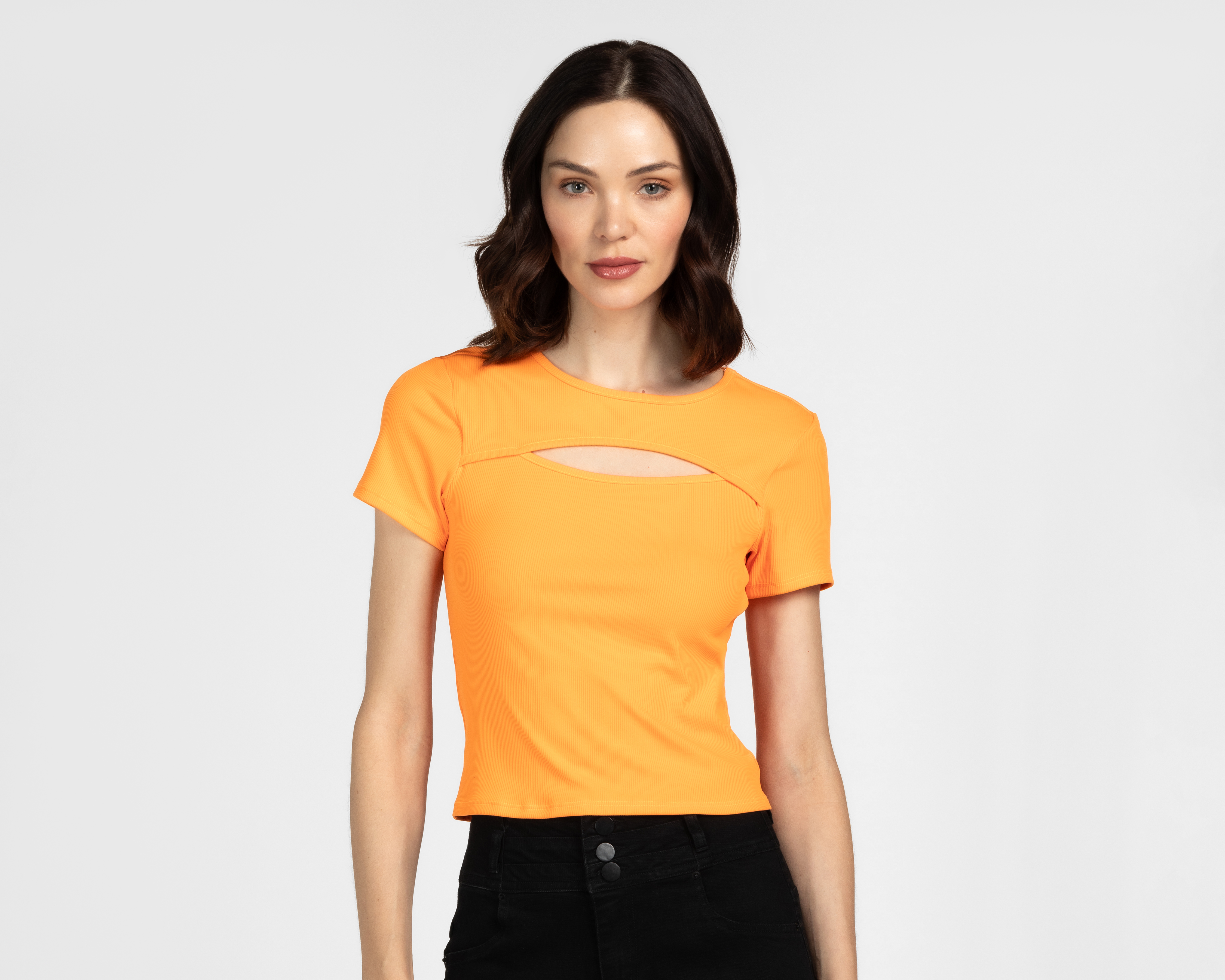 Blusa Bebe Manga Corta con Abertura Frontal