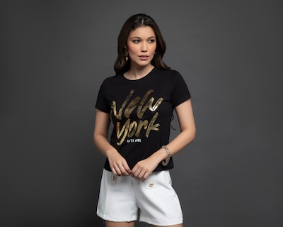 Foto 2 | Foto 2 | Playera Jennifer Lopez Manga Corta con Estampado