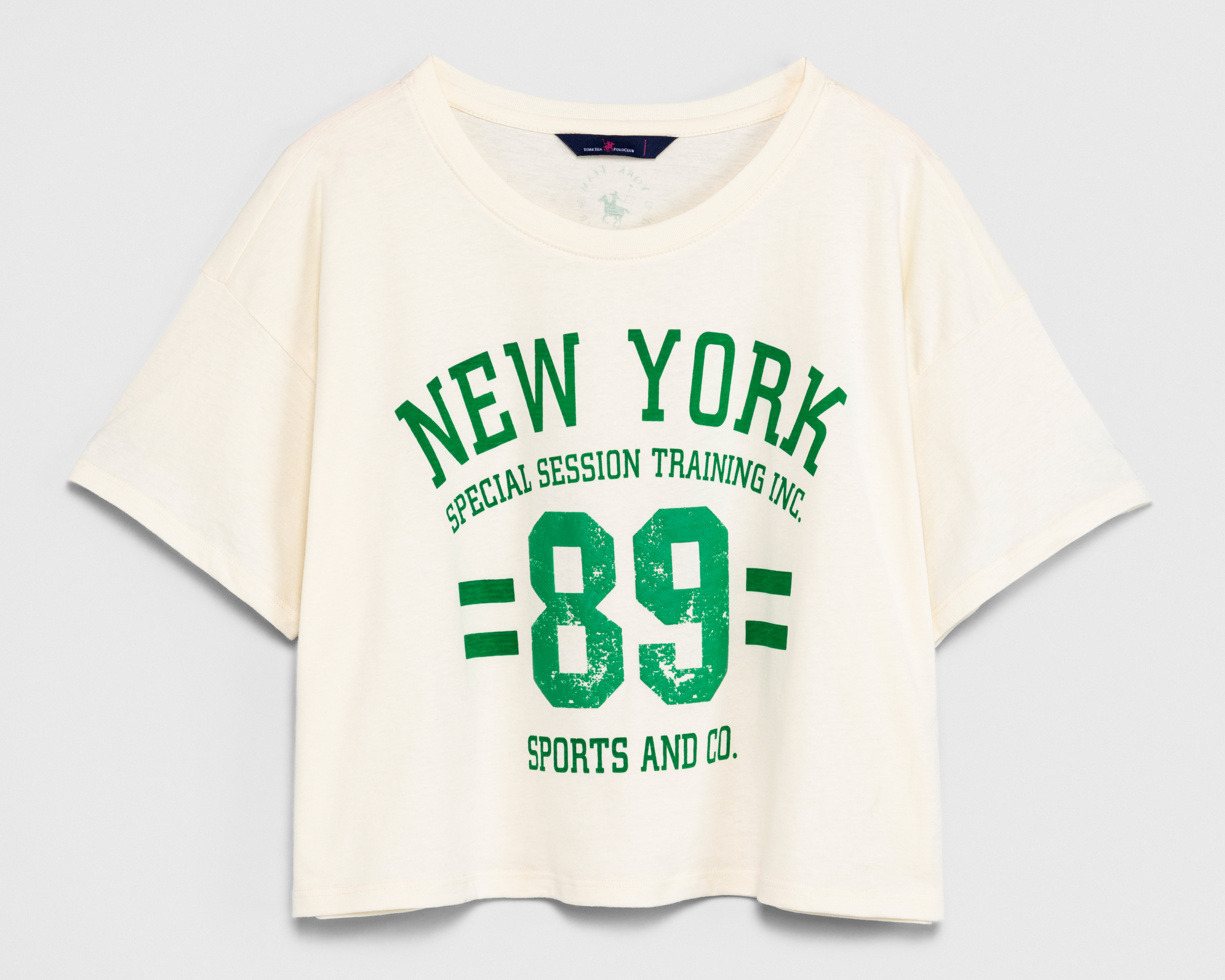 Foto 2 pulgar | Foto 1 | Crop Top York Team Polo Club Estampado para Mujer