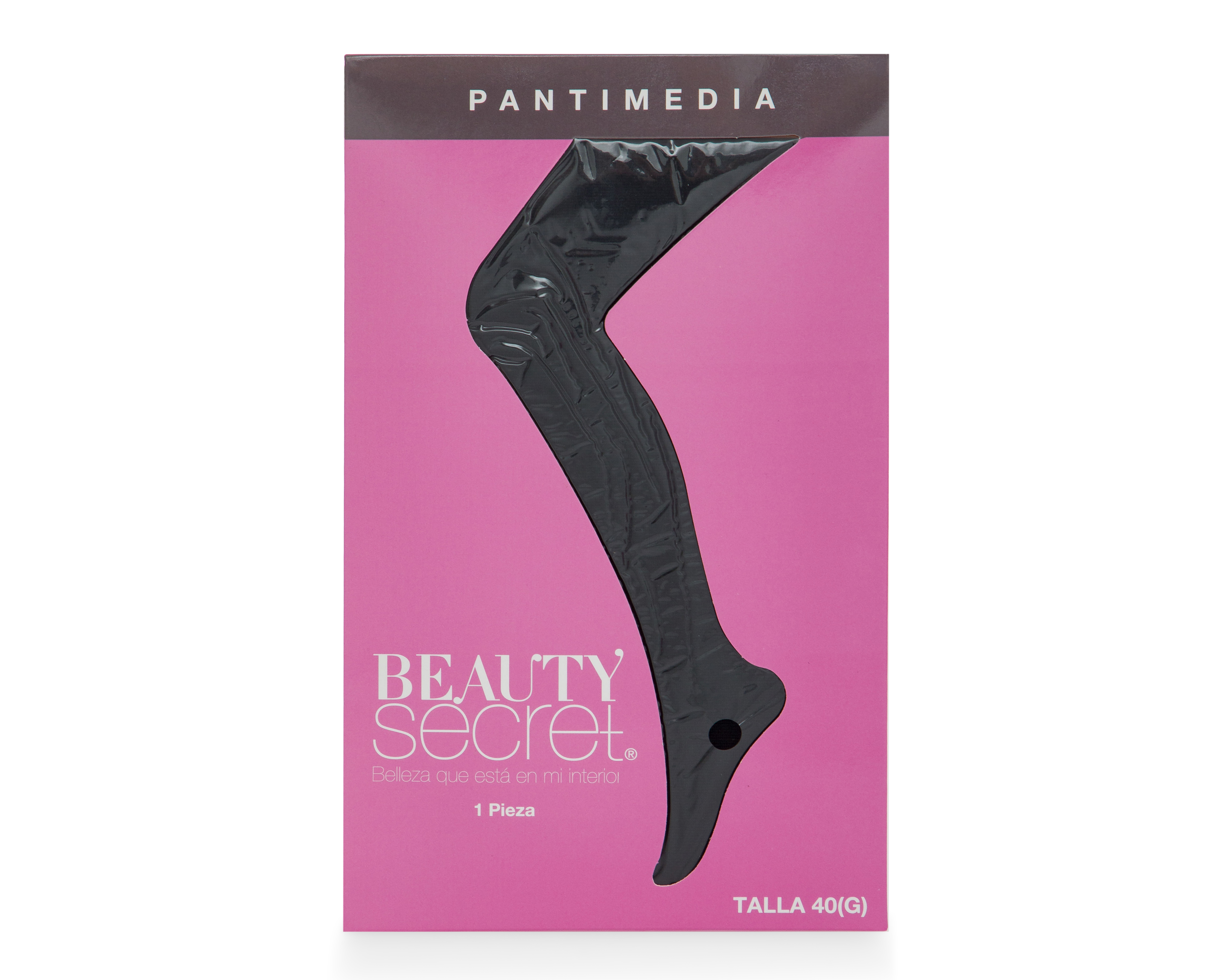 Foto 2 pulgar | Foto 1 | Pantimedias Negras Beauty Secret
