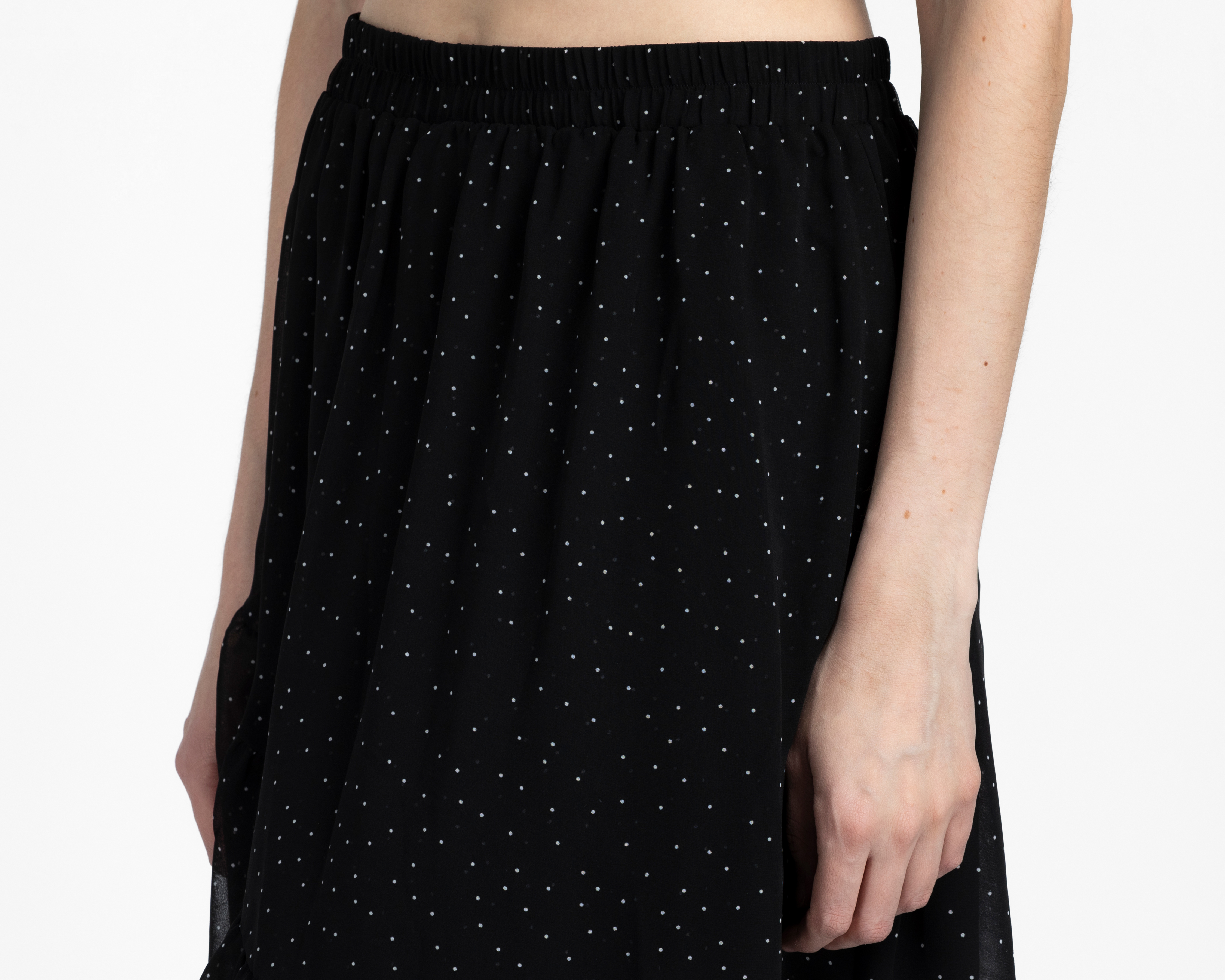 Foto 5 pulgar | Foto 4 | Falda Midi Sahara Negra para Mujer