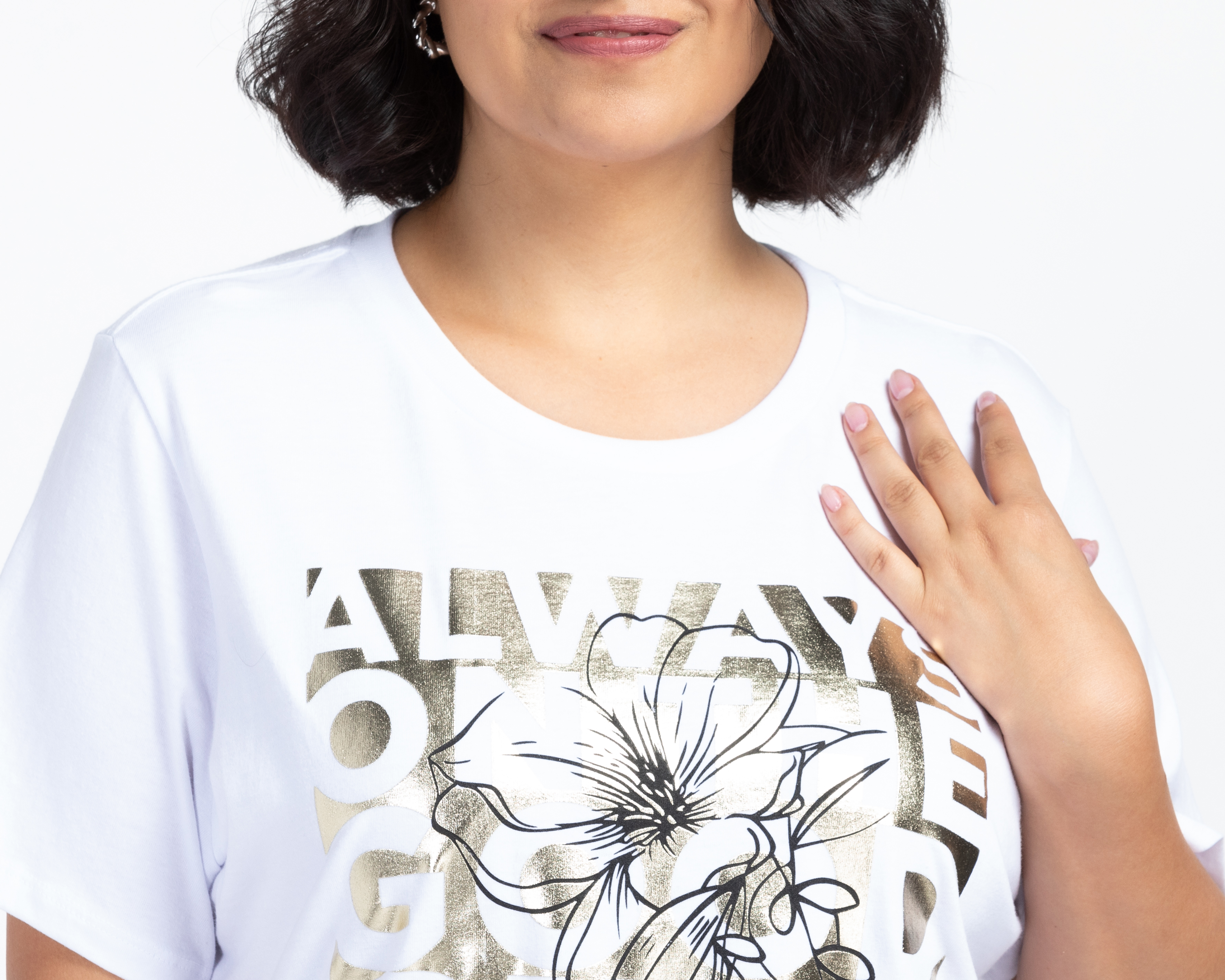 Foto 5 pulgar | Foto 4 | Playera Sahara Blanca para Mujer