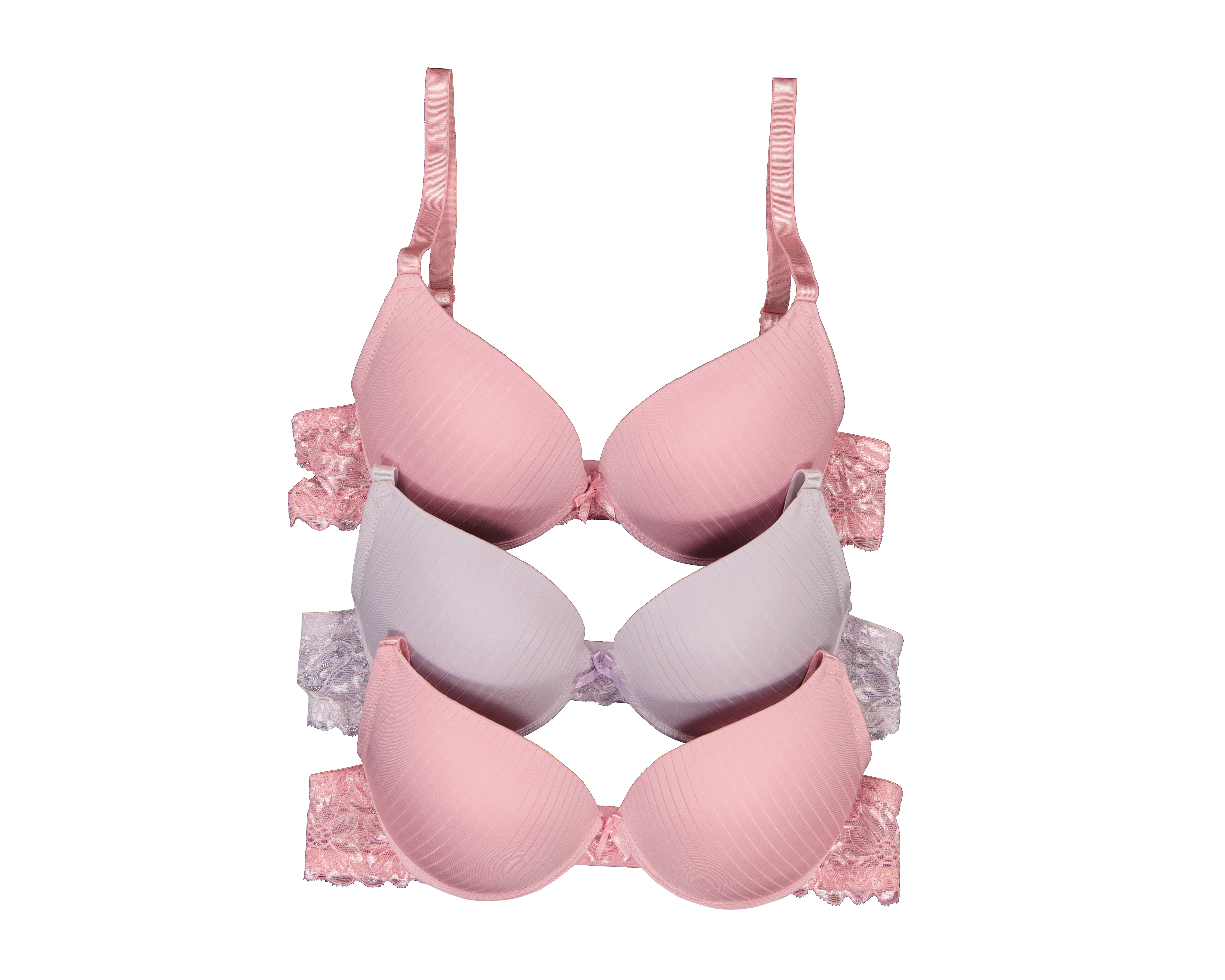 Foto 2 pulgar | Foto 1 | Brasier Copa Completa con Encaje Beauty Secret 3 Pack