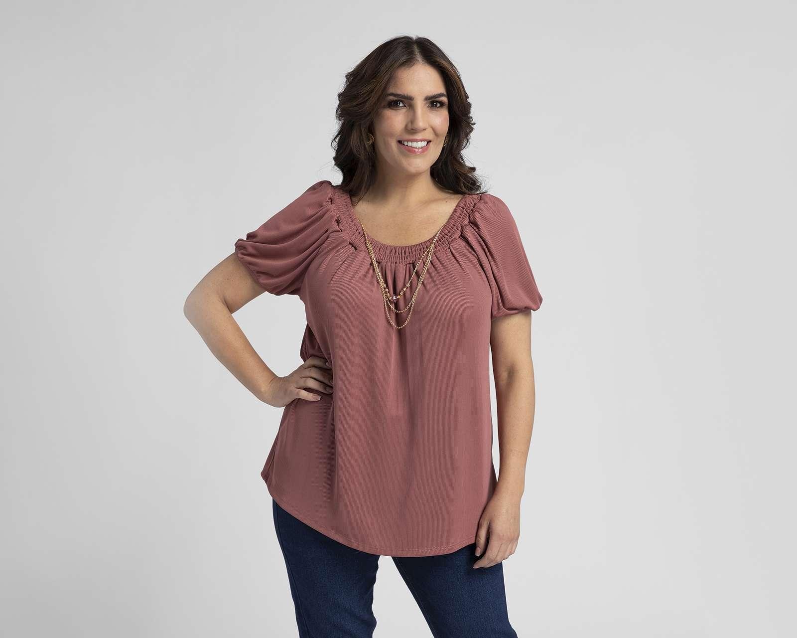 Foto 2 | Foto 2 | Blusa Sahara Manga Corta con Collar