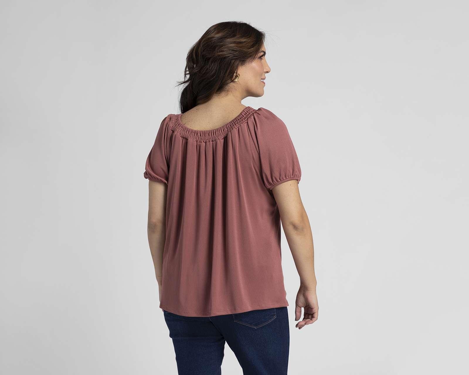 Foto 4 pulgar | Foto 3 | Blusa Sahara Manga Corta con Collar