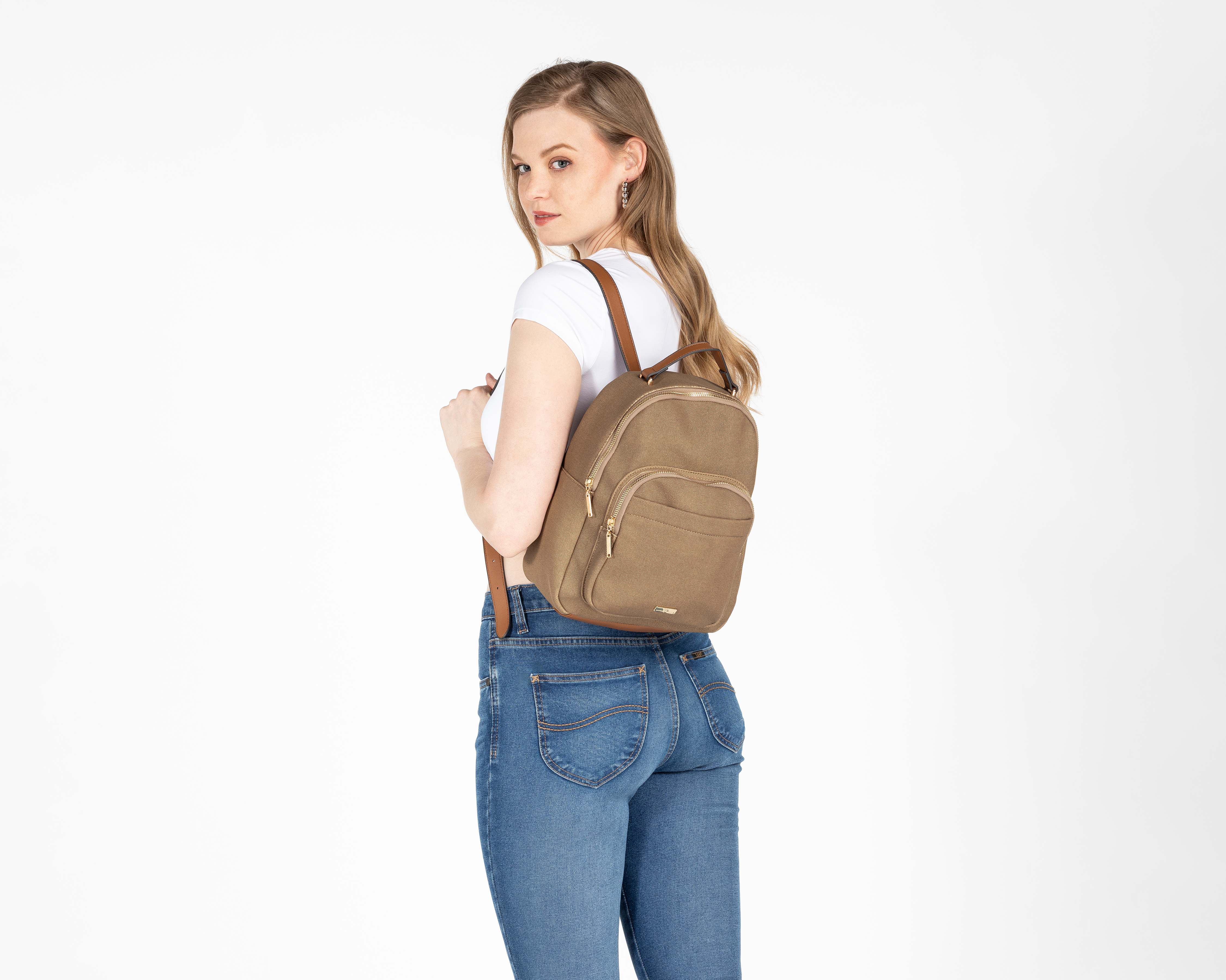 Foto 7 pulgar | Foto 6 | Mochila Casual York Team Polo Club Café