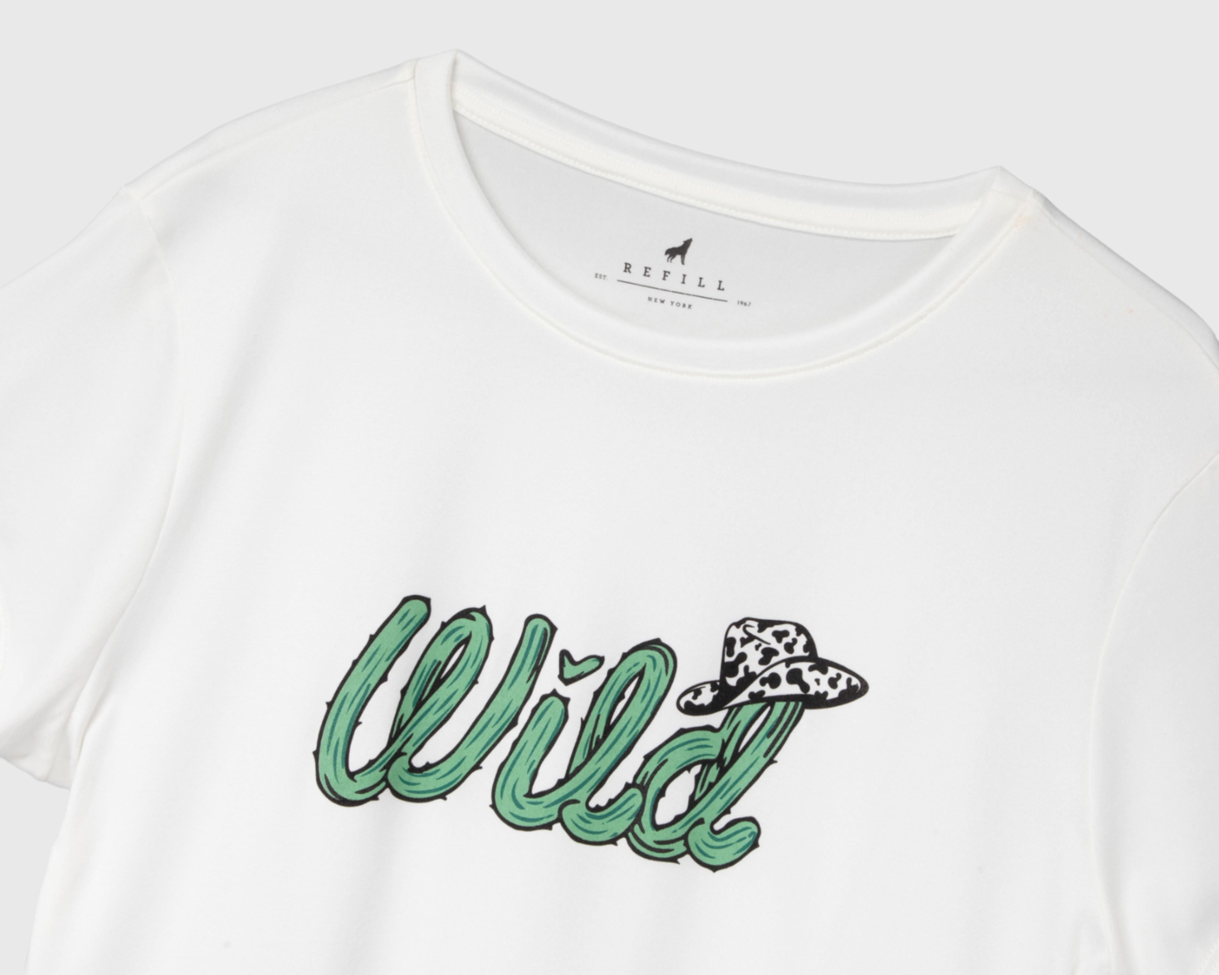 Foto 4 pulgar | Foto 3 | Playera Refill Manga Corta con Estampado