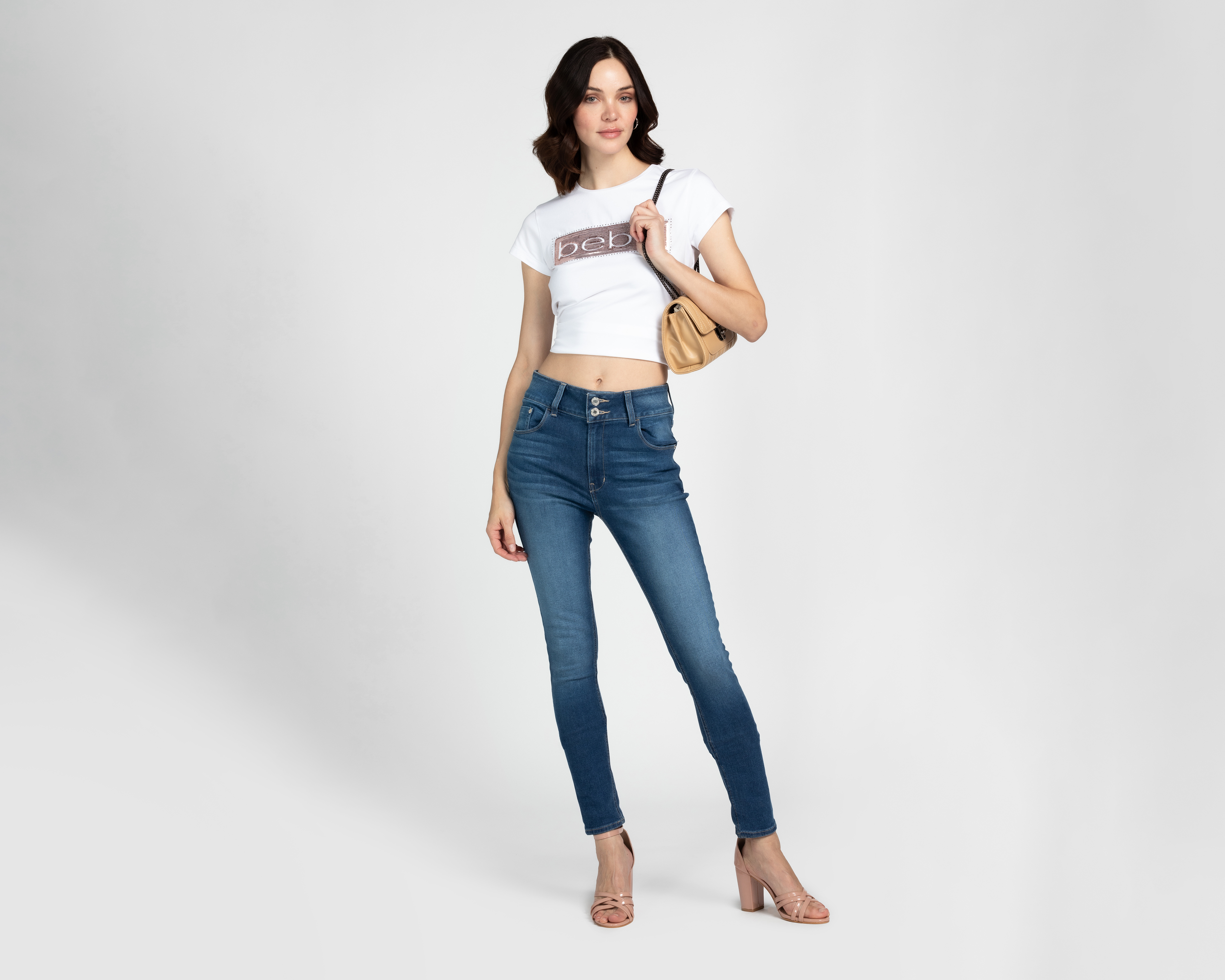 Foto 3 pulgar | Foto 2 | Jeans Skinny Oggi Katia Vintage para Mujer