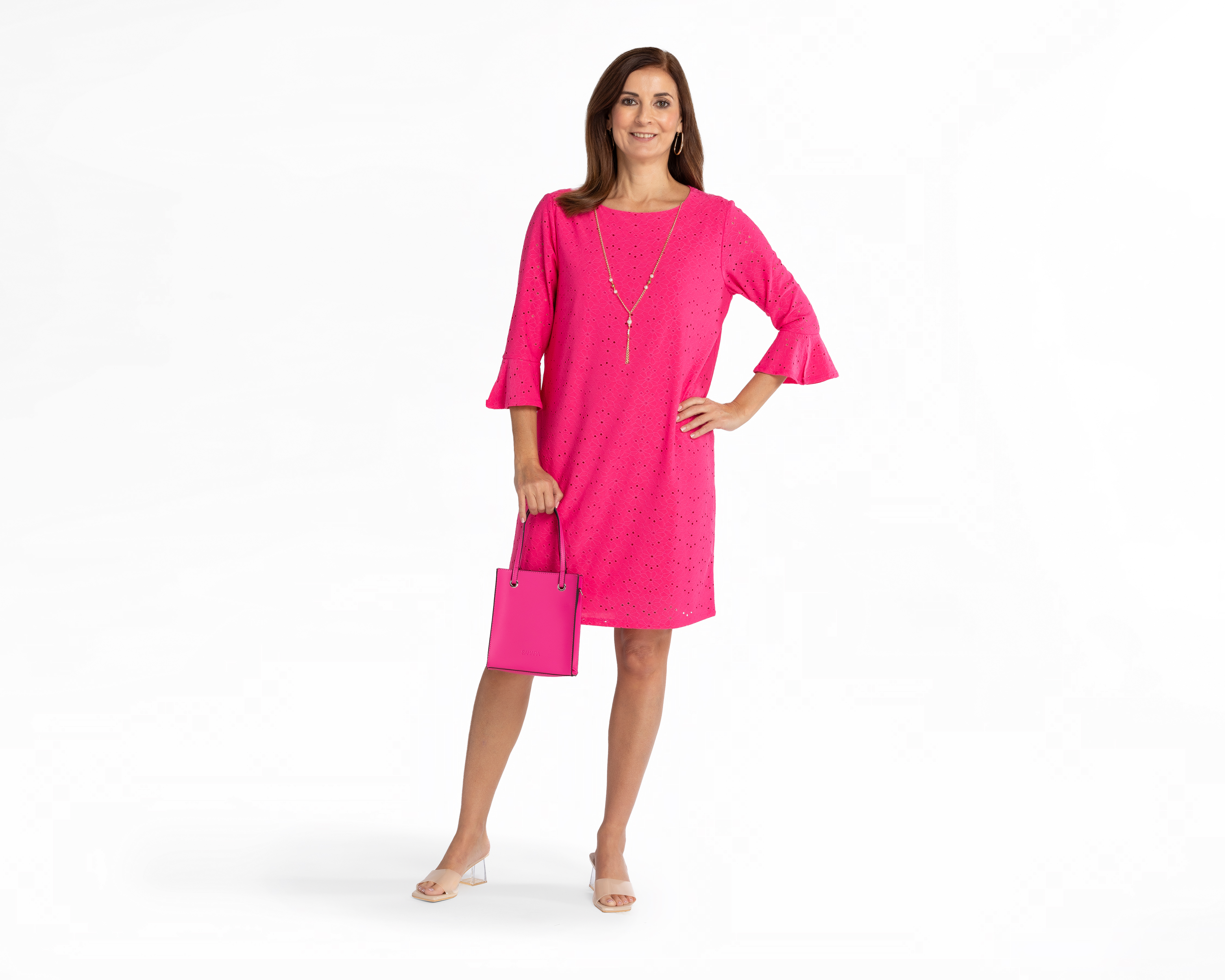 Foto 2 | Foto 2 | Vestido Lady Sun Casual Manga 3/4 con Collar