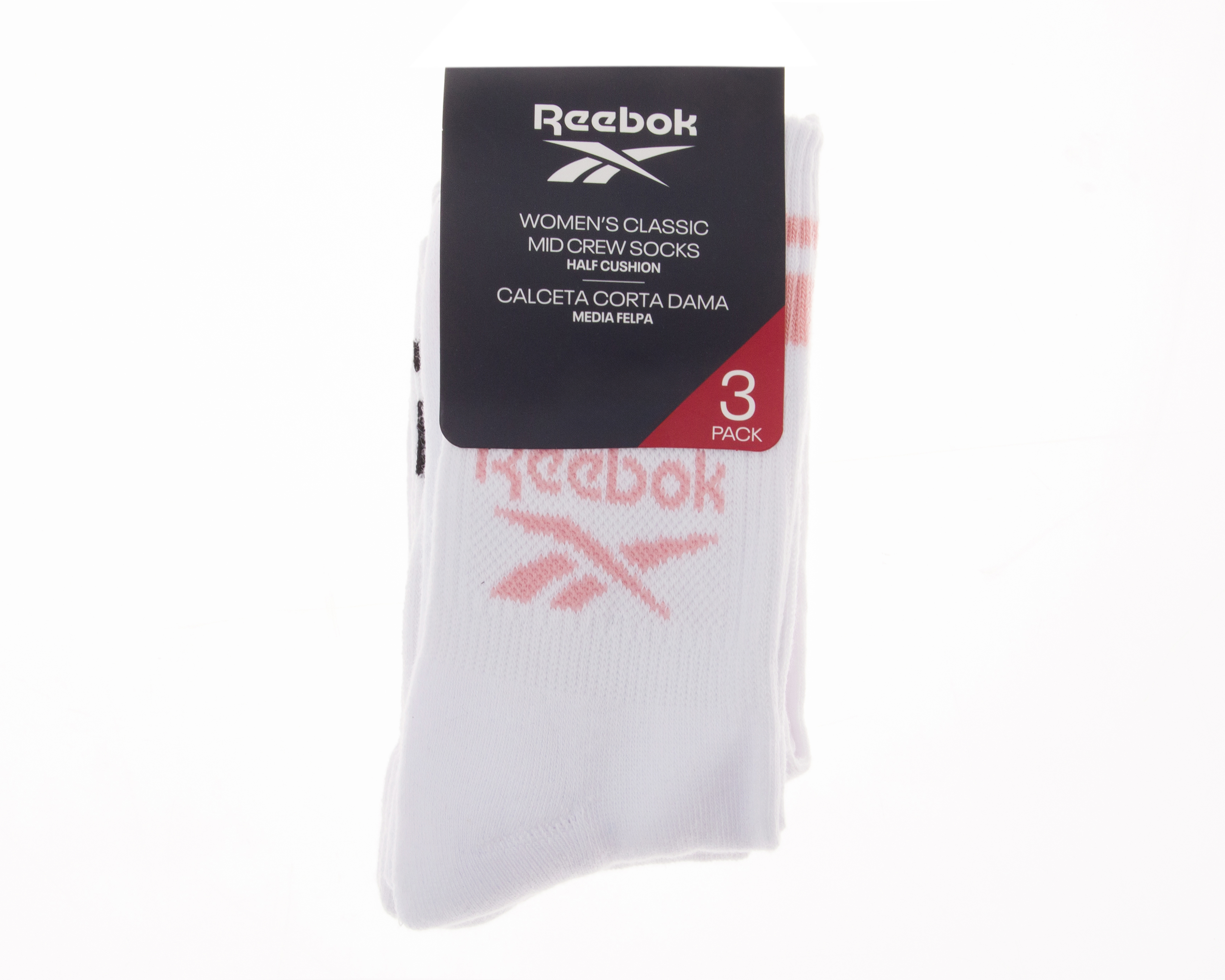 Foto 4 pulgar | Foto 3 | Calcetas Deportivas Reebok para Mujer 3 Pares