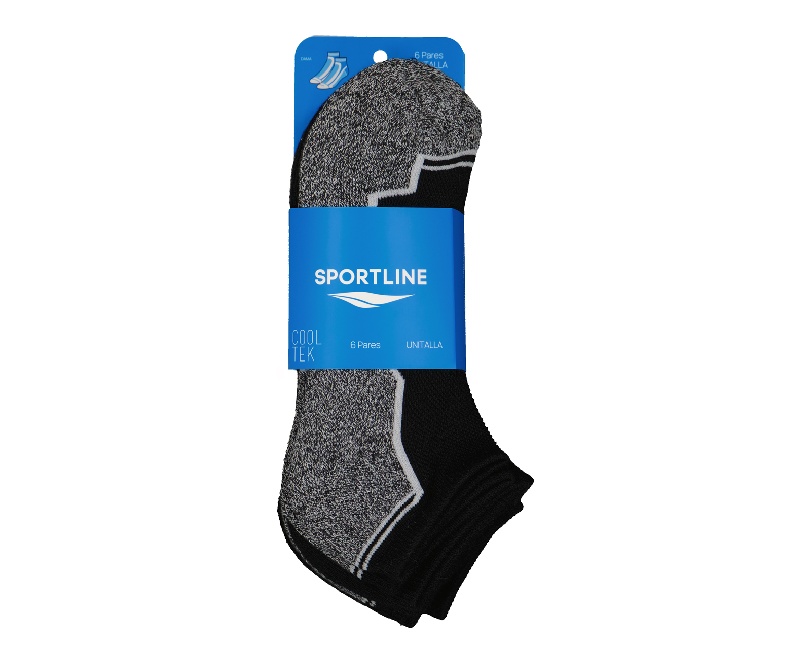 Foto 4 pulgar | Foto 3 | Calcetas Deportivas Sportline para Mujer 6 Pares