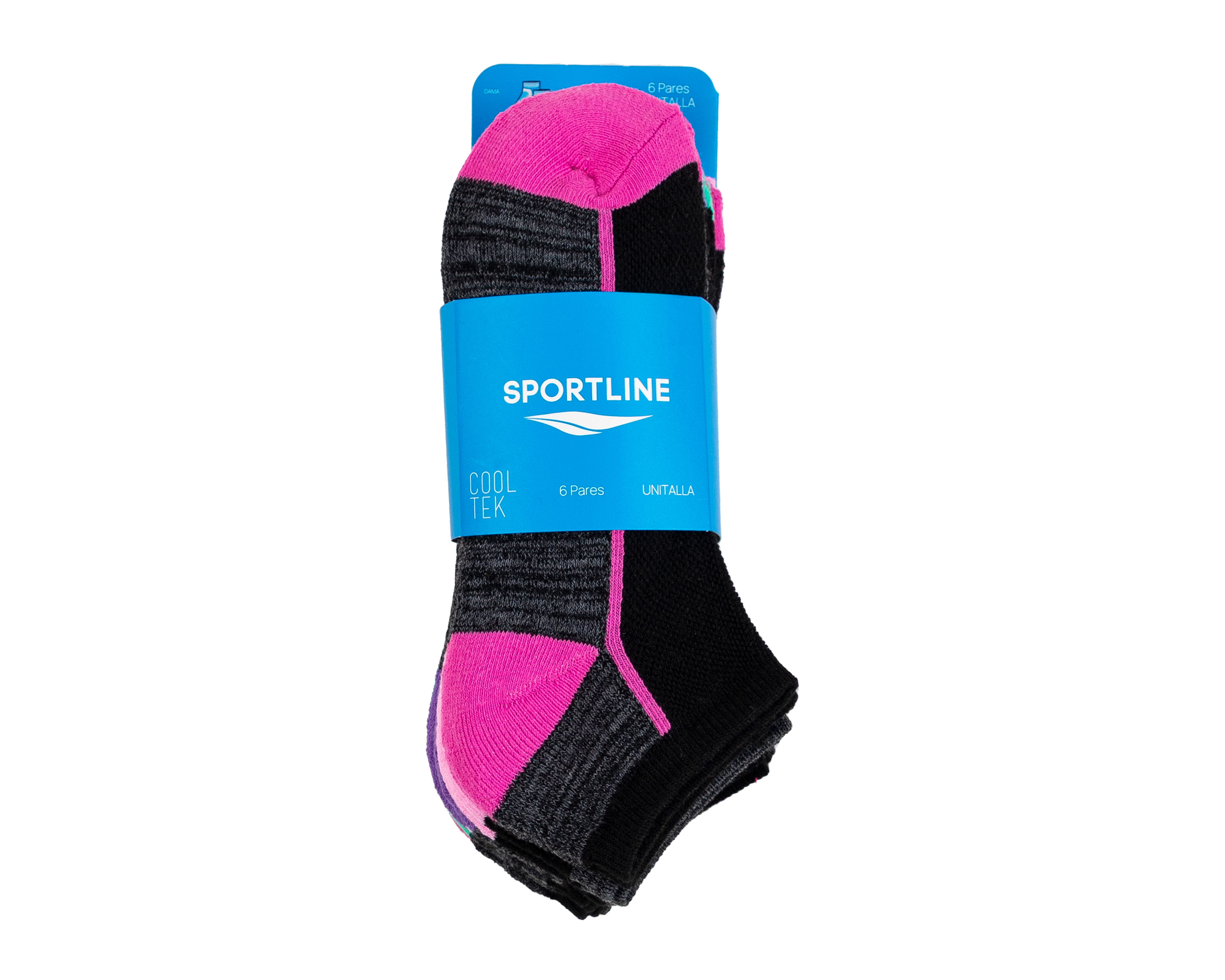 Foto 4 pulgar | Foto 3 | Calcetas Deportivas Sportline para Mujer 6 Pares