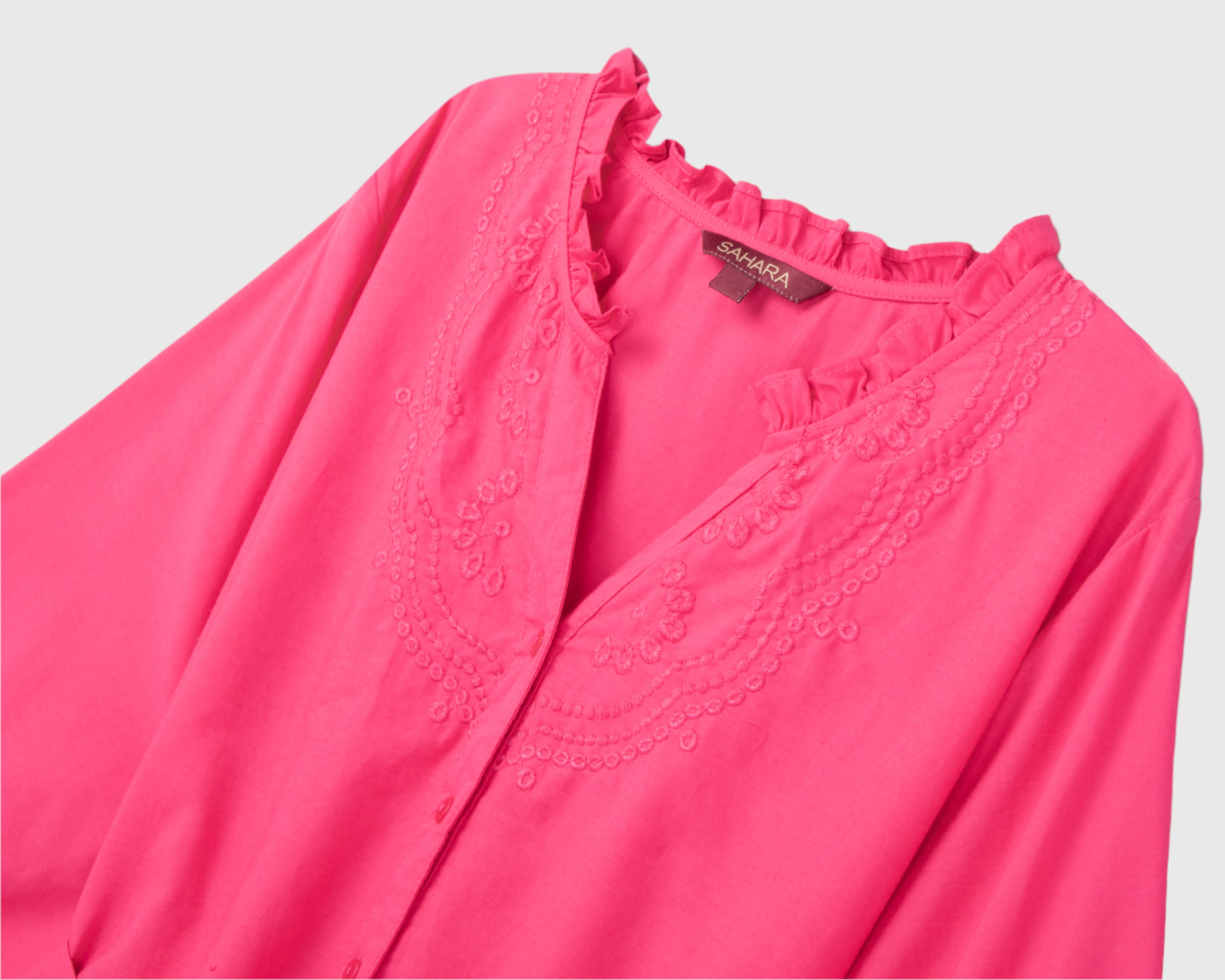 Foto 3 | Foto 3 | Vestido Casual Sahara Rosa con Botones