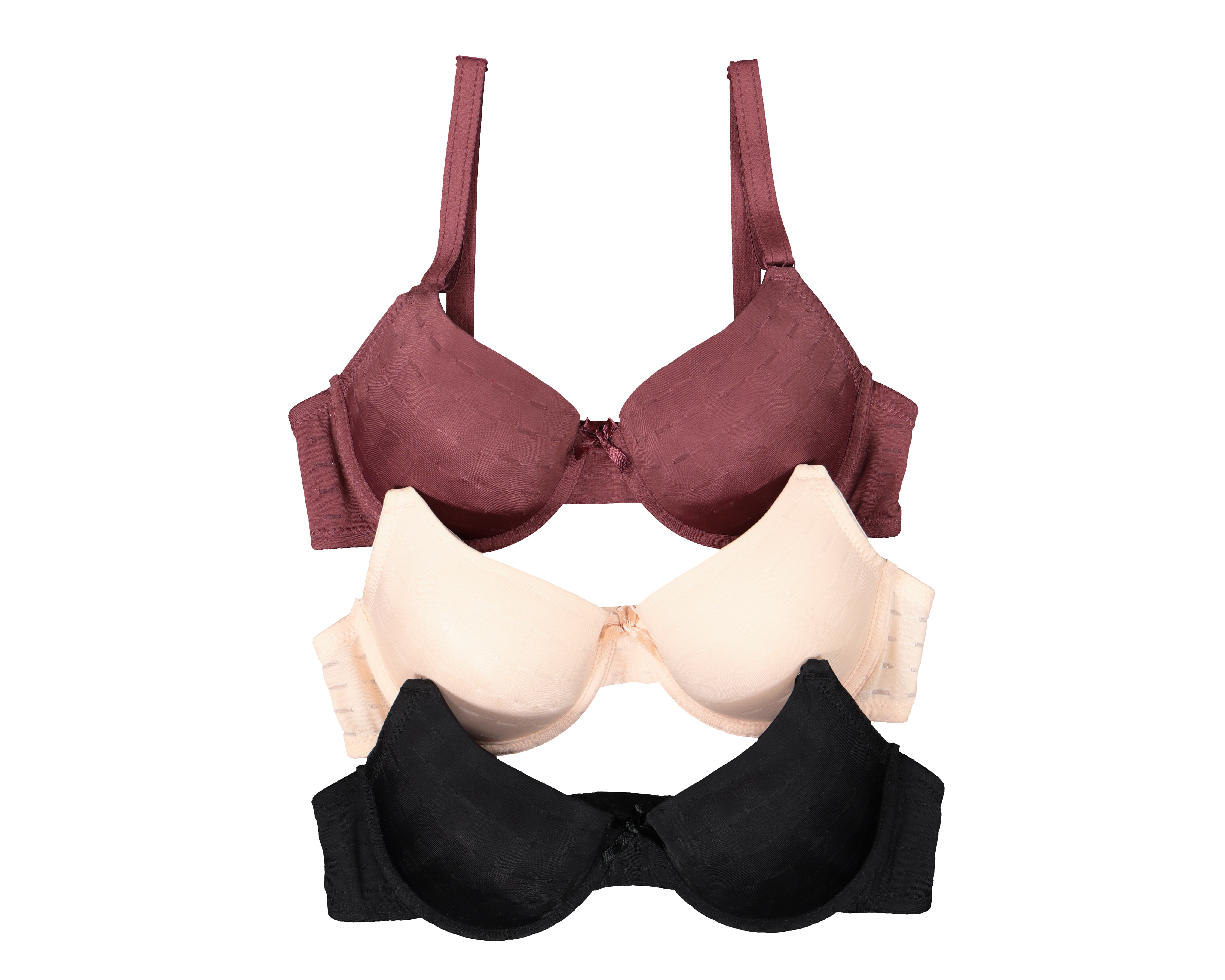 Brasier con Varilla Beauty Secret Media Copa para Mujer 3 Piezas