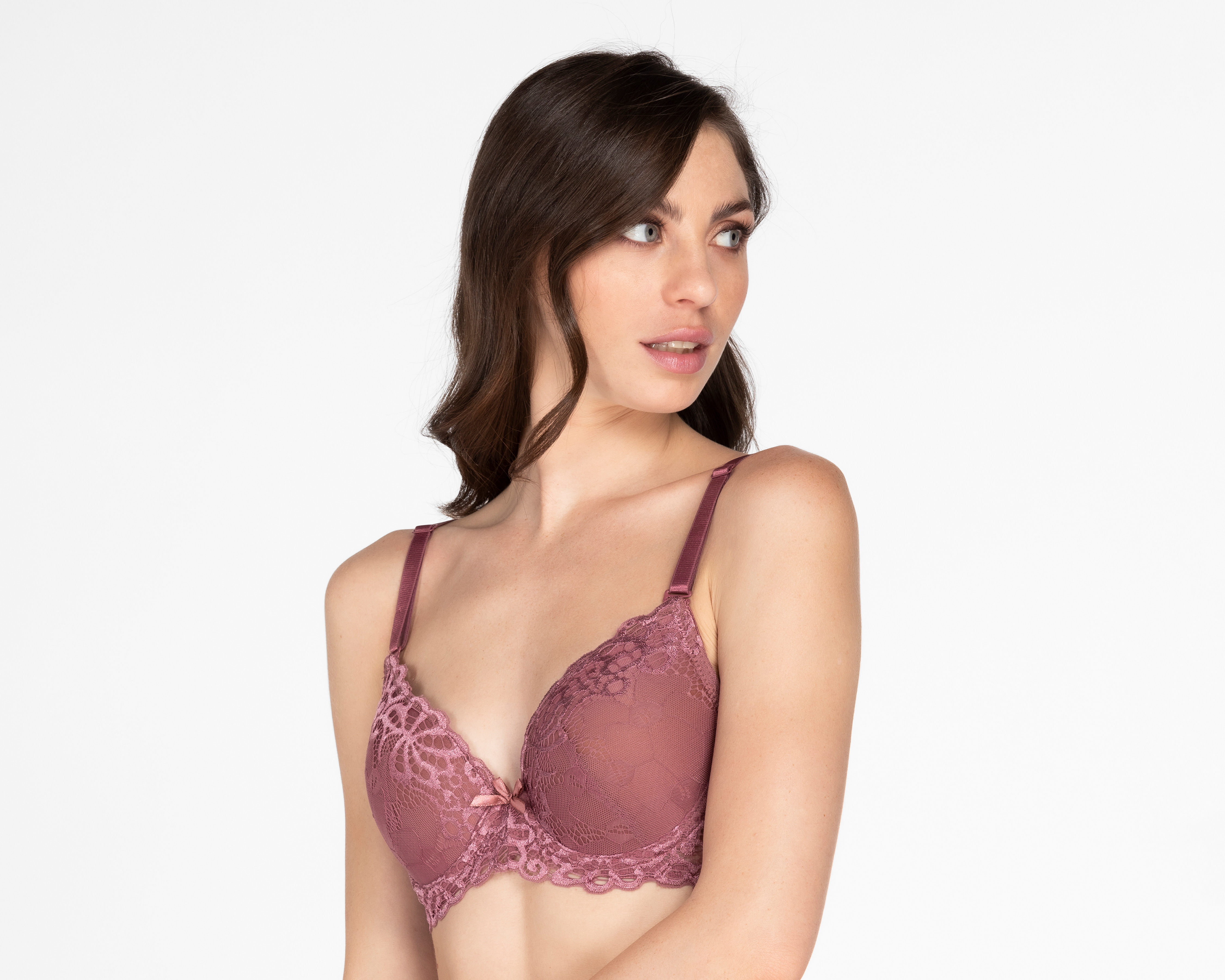 Foto 3 pulgar | Foto 2 | Brasier de Encaje Beauty Secret con Varilla para Mujer 3 Pack