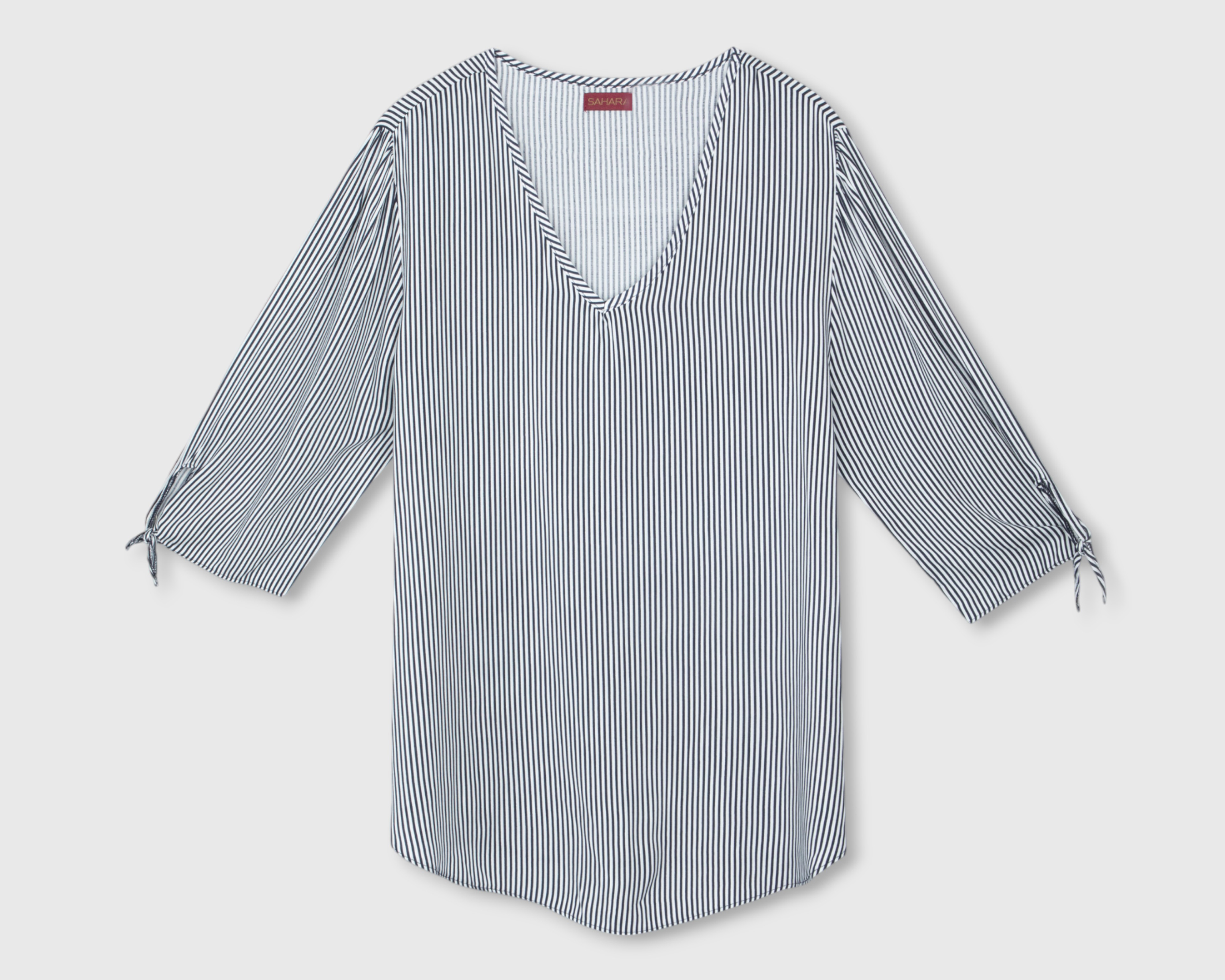 Blusa Sahara Manga 3/4 con Nudos