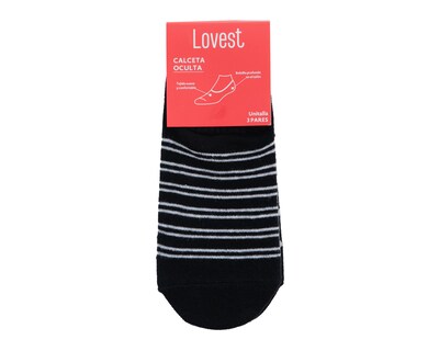 Foto 3 | Foto 3 | Calcetas Invisibles Lovest para Mujer 3 Pares