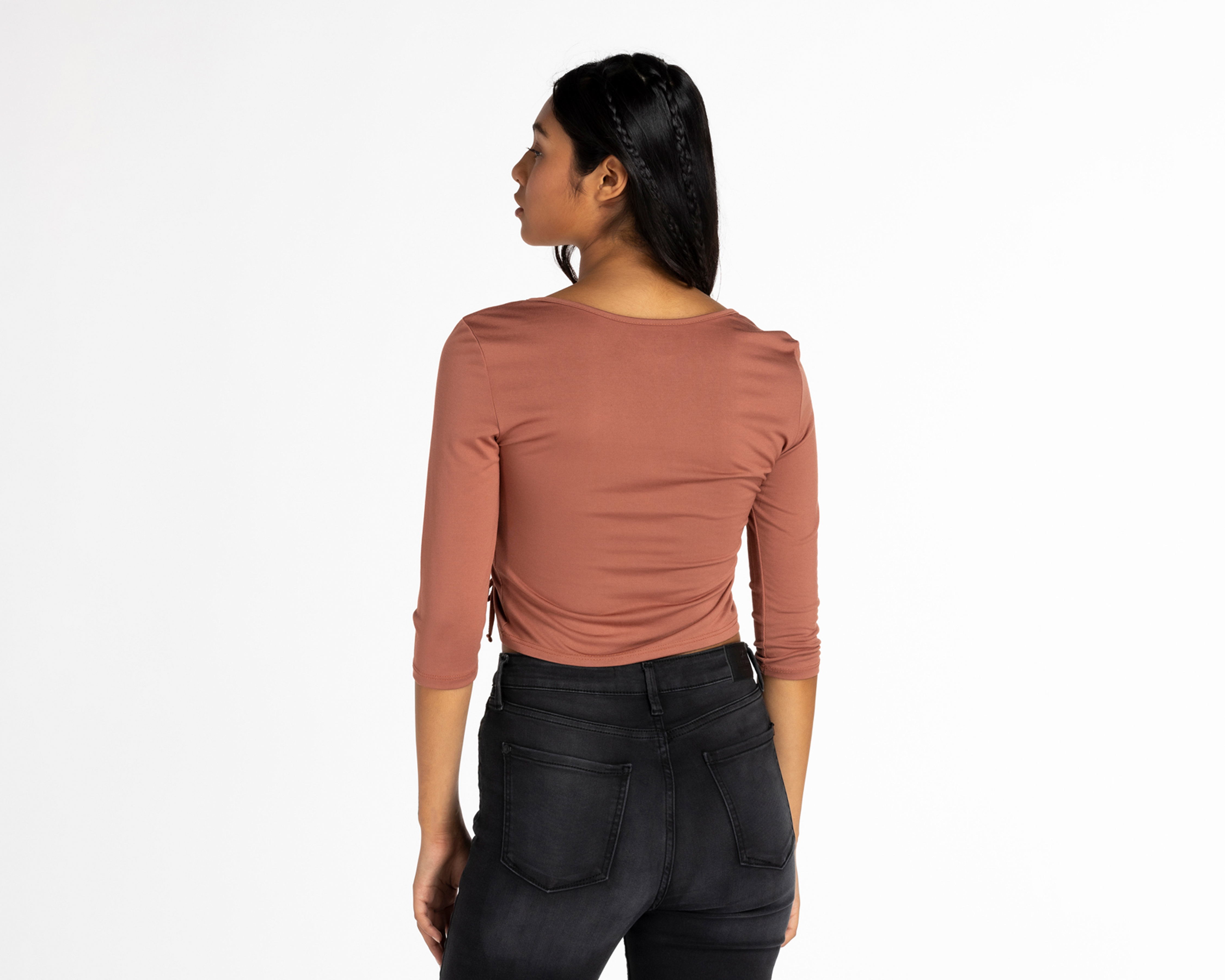 Foto 4 pulgar | Foto 3 | Playera Refill Manga 3/4 Cuello V