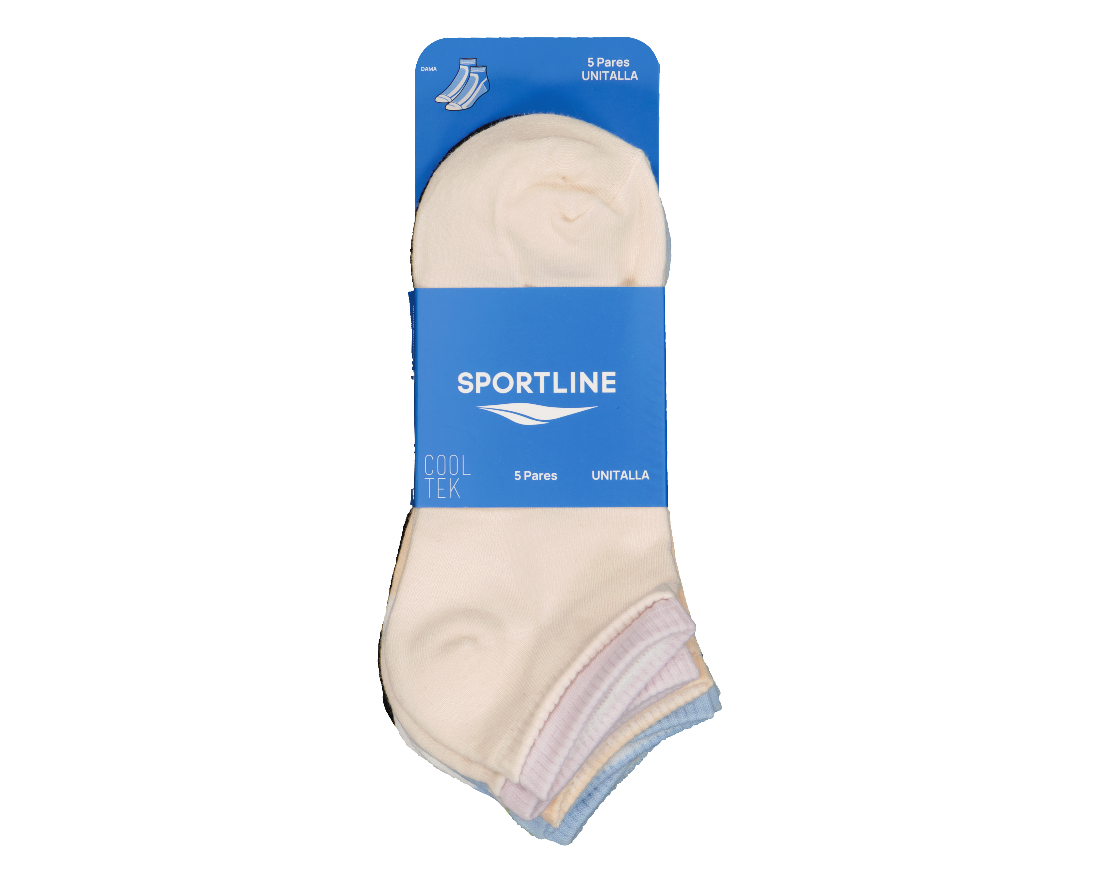 Foto 4 pulgar | Foto 3 | Calcetas Deportivas Sportline para Mujer 5 Pares