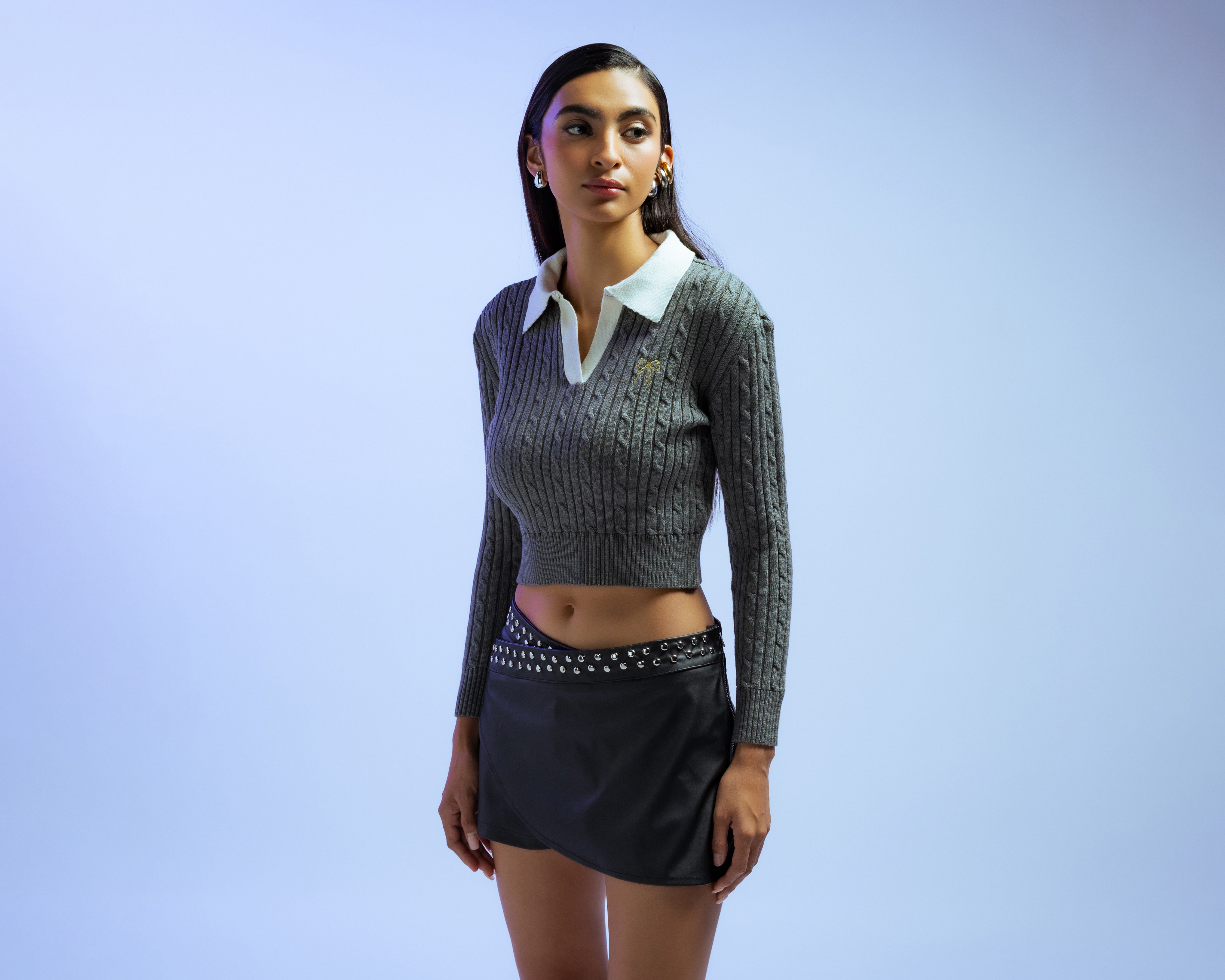 Foto 3 pulgar | Foto 2 | Suéter con Cuello Polo Strona para Mujer