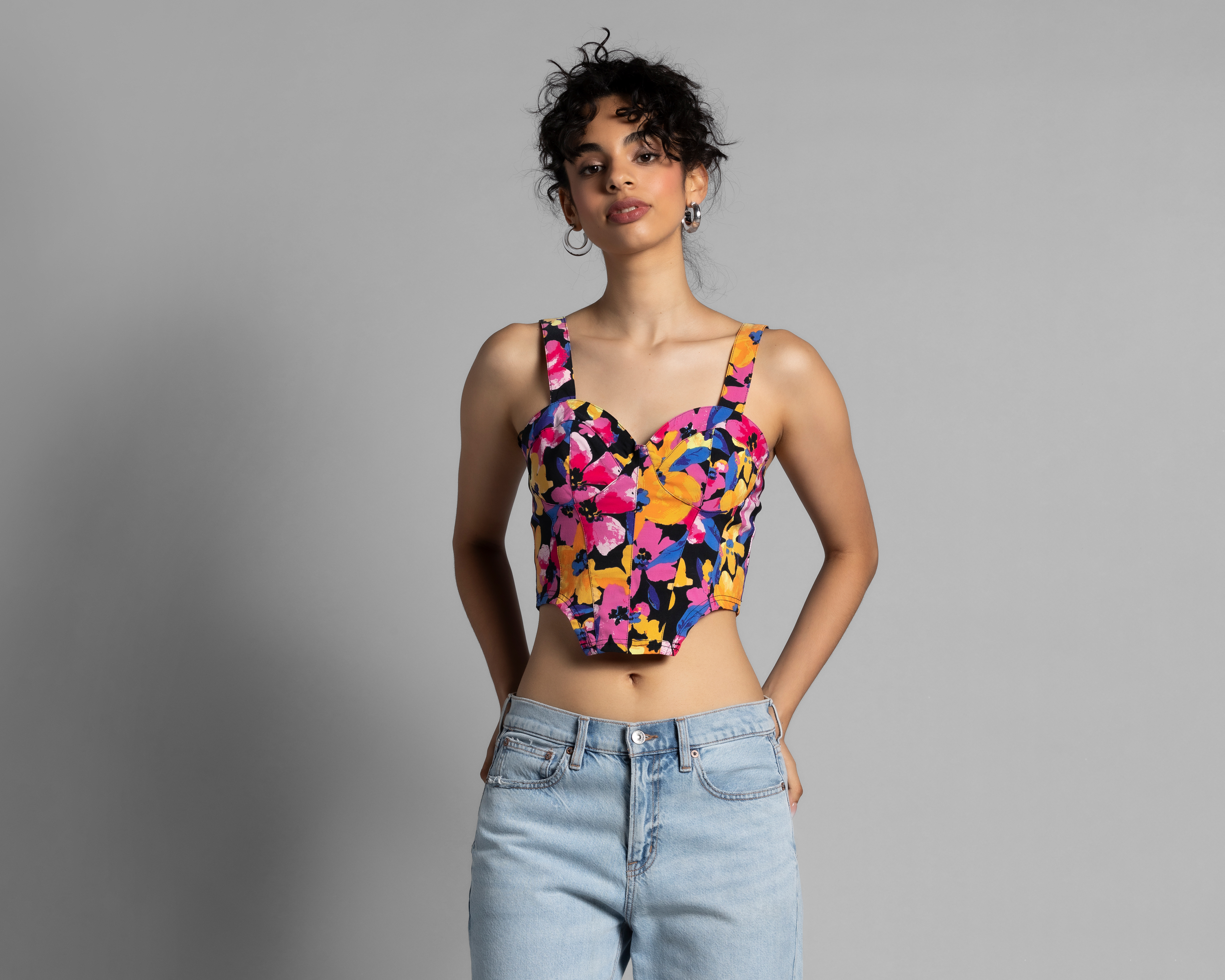 Blusa Thinner Estampada tipo Corset