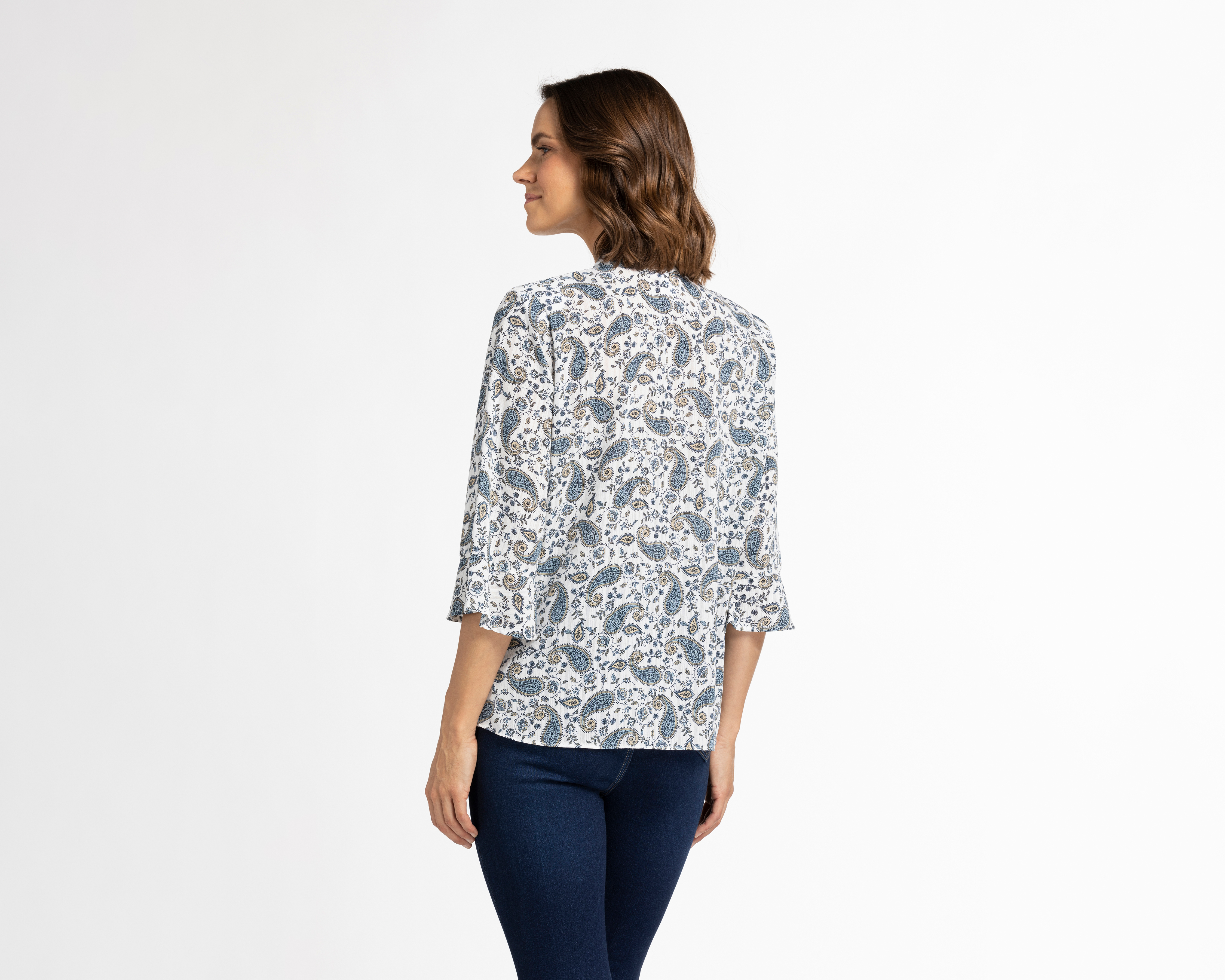 Foto 3 | Foto 3 | Blusa Paloma Manga 3/4 con Olanes