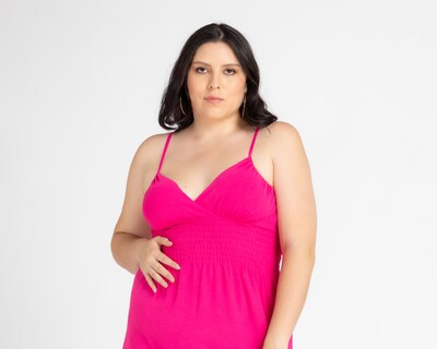 Foto 4 | Foto 4 | Vestido Sahara de Playa Fucsia con Escote V