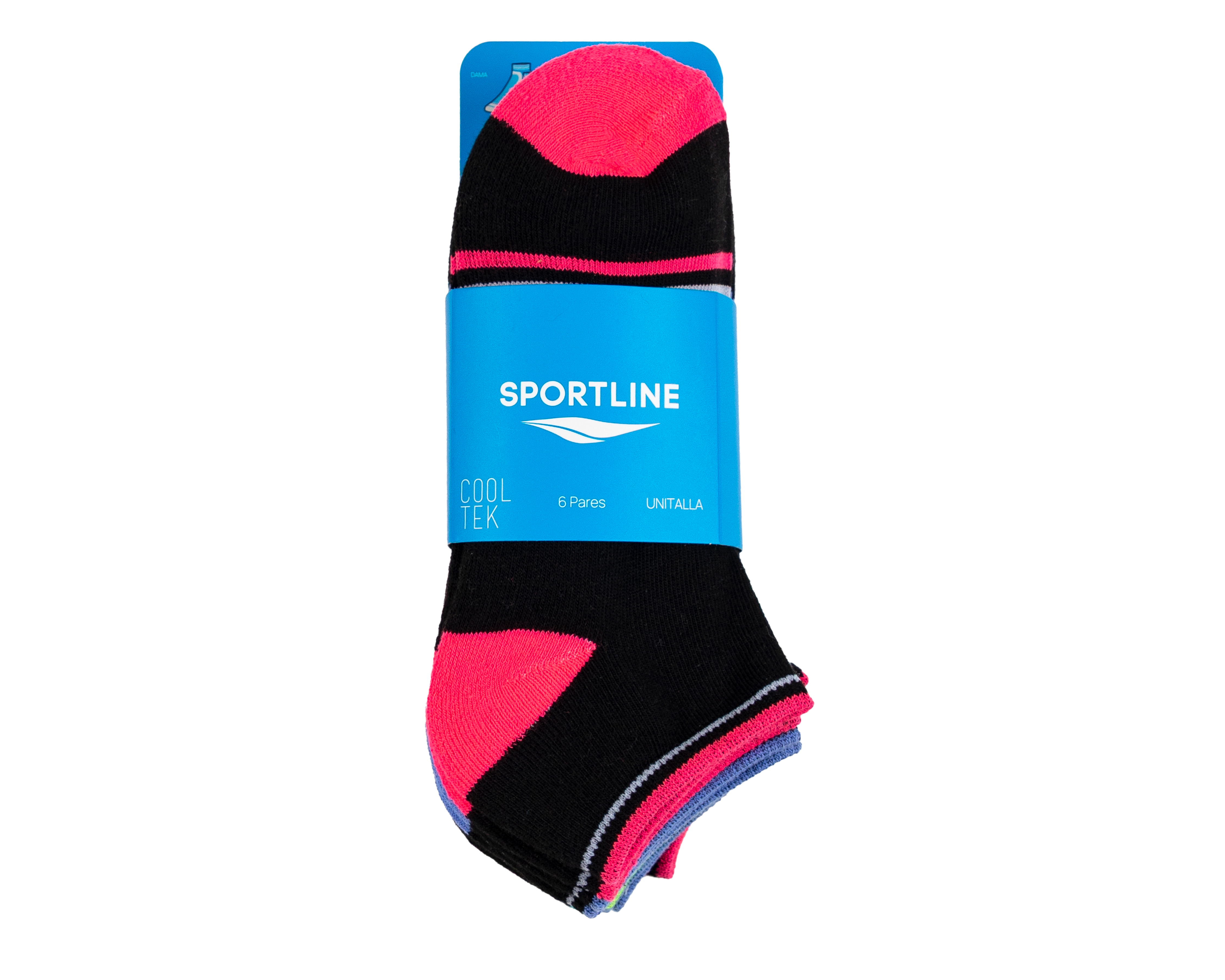 Foto 4 pulgar | Foto 3 | Calcetas Deportivas Sportline para Mujer 6 Pares