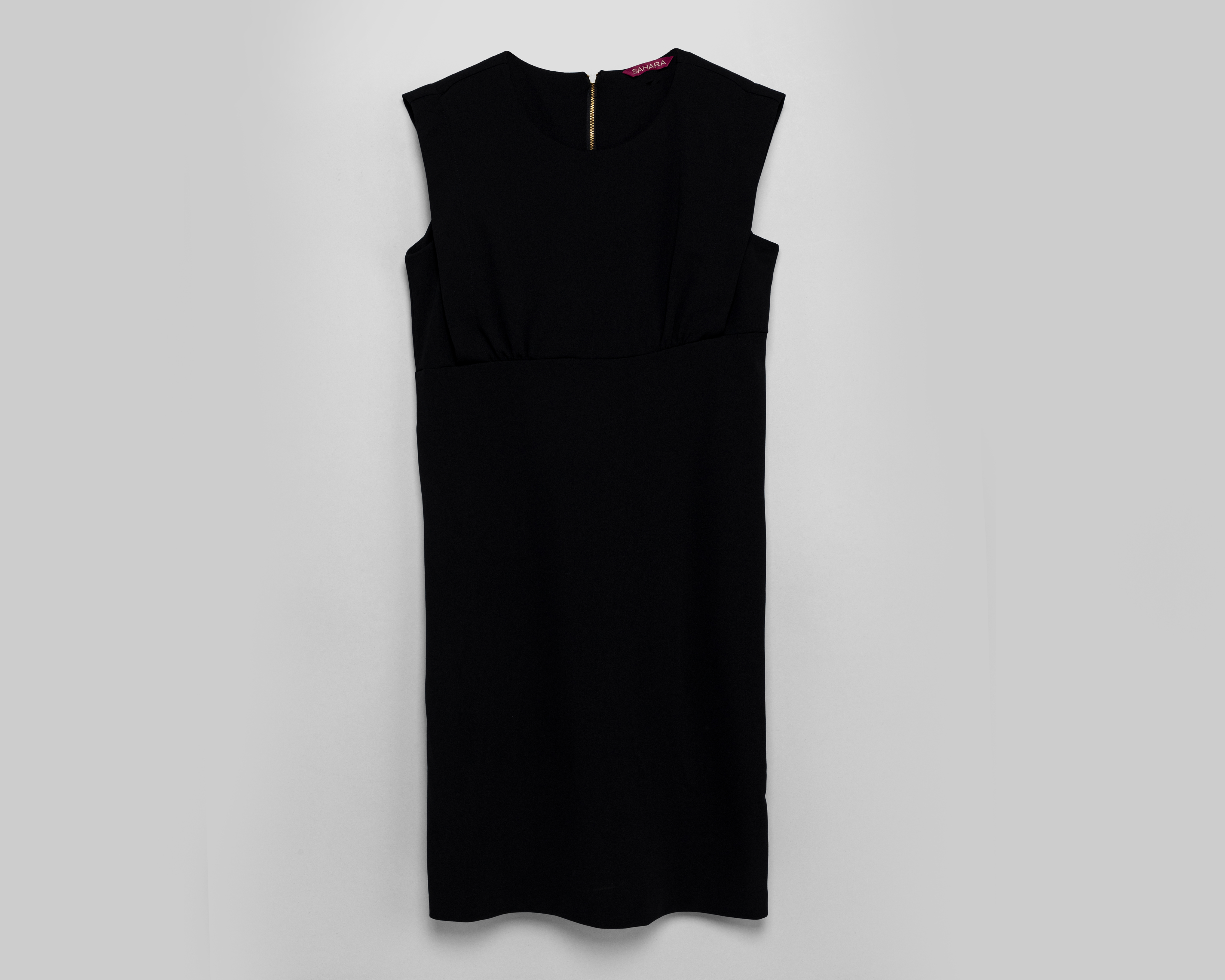 Vestido Sahara Casual sin Mangas Negro