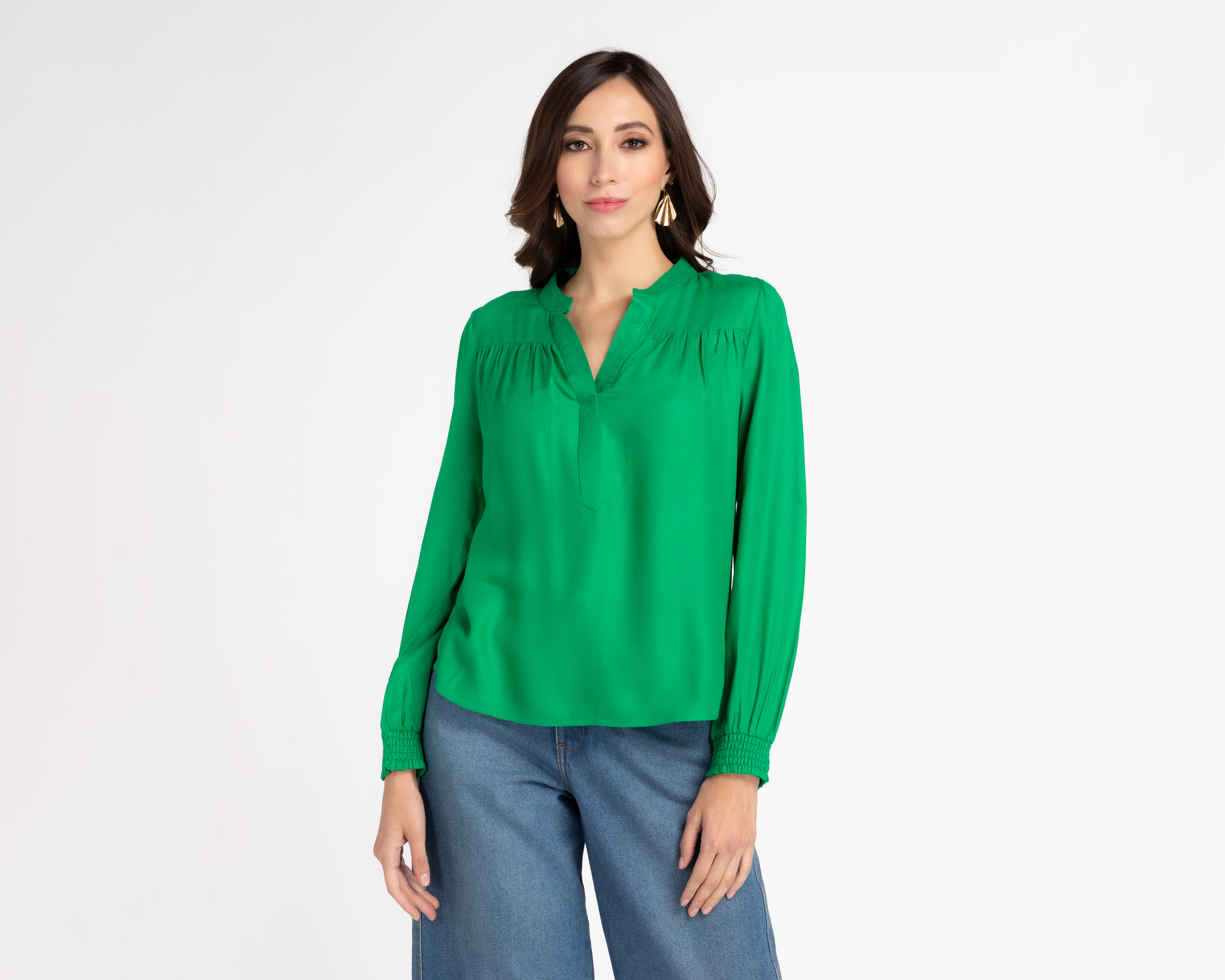 Foto 1 | Foto 1 | Blusa Sahara Manga Larga Escote V