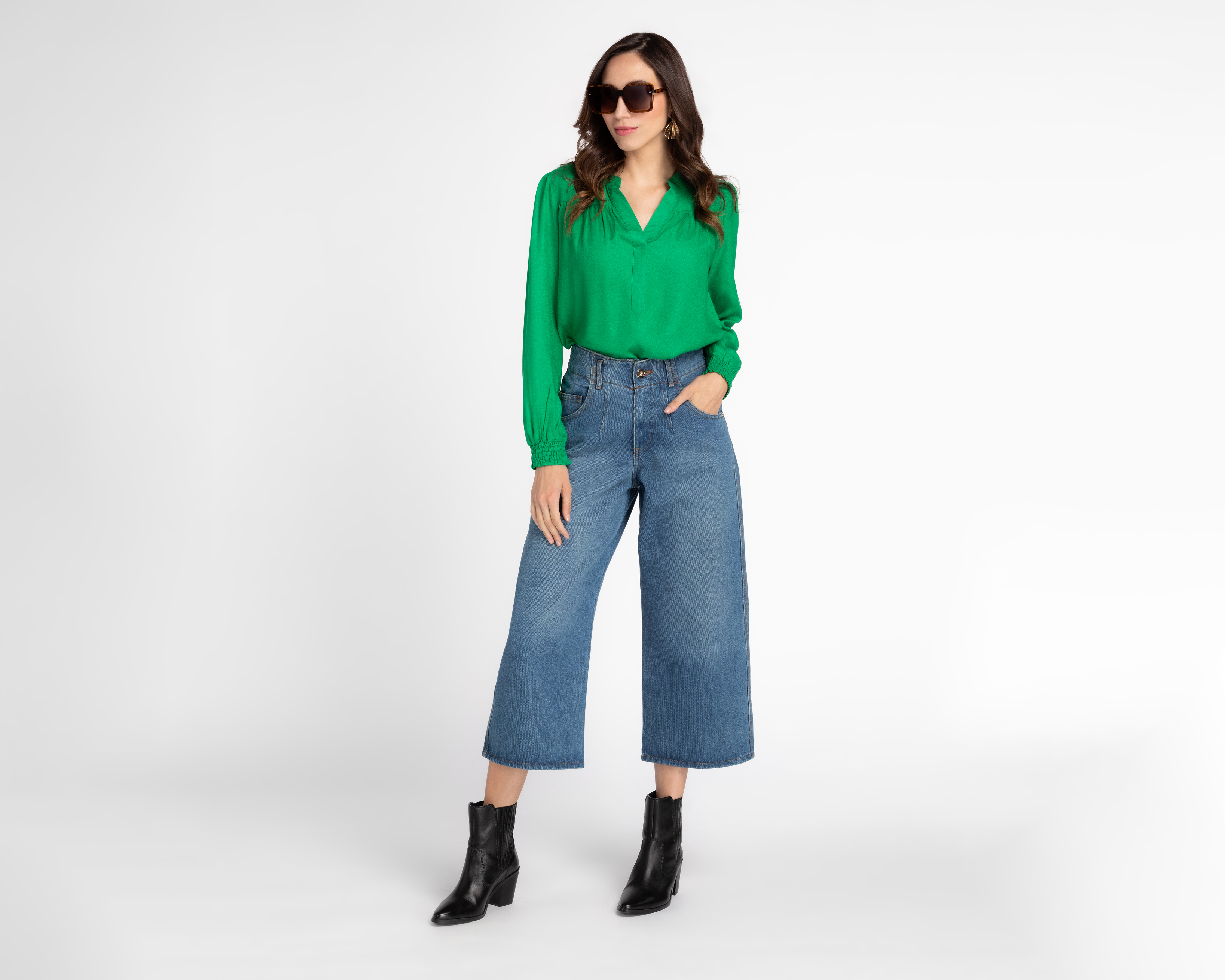 Foto 2 | Foto 2 | Blusa Sahara Manga Larga Escote V