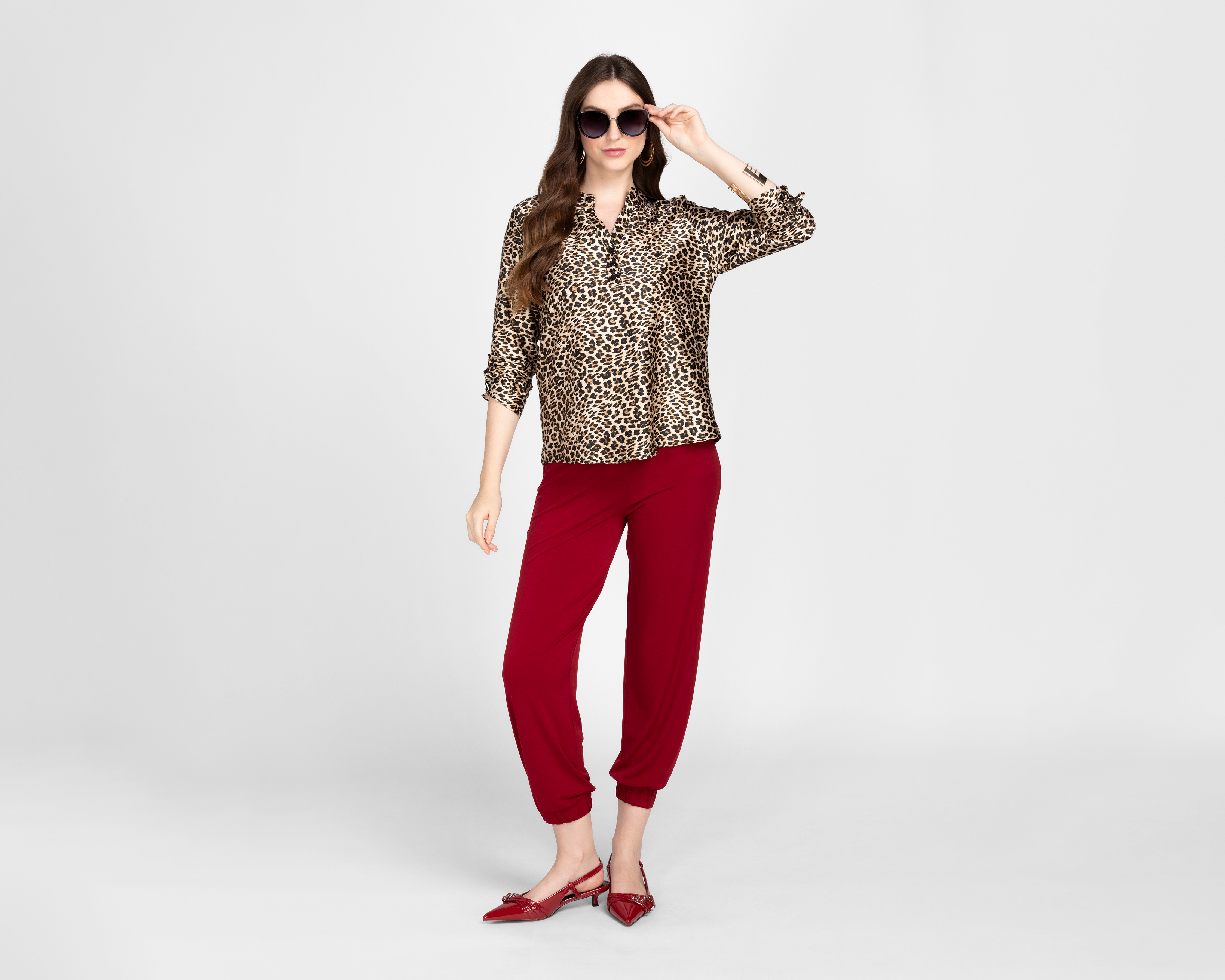 Foto 3 pulgar | Foto 2 | Blusa Sahara Manga Larga para Mujer