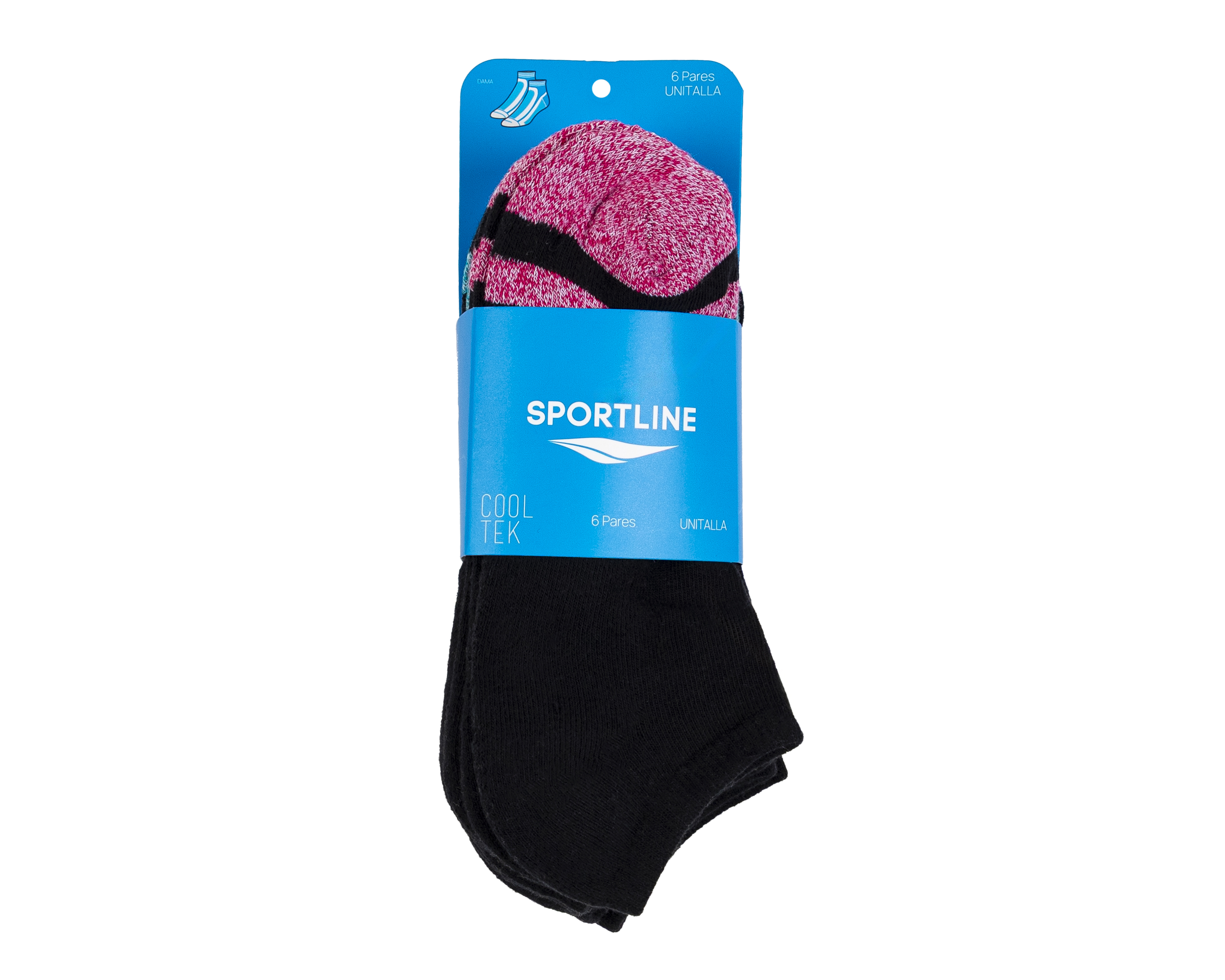 Foto 4 pulgar | Foto 3 | Calcetas Deportivas Sportline para Mujer 6 Pares