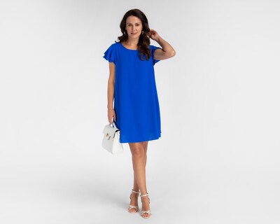 Foto 2 | Foto 2 | Vestido Sahara Formal Azul con Olanes