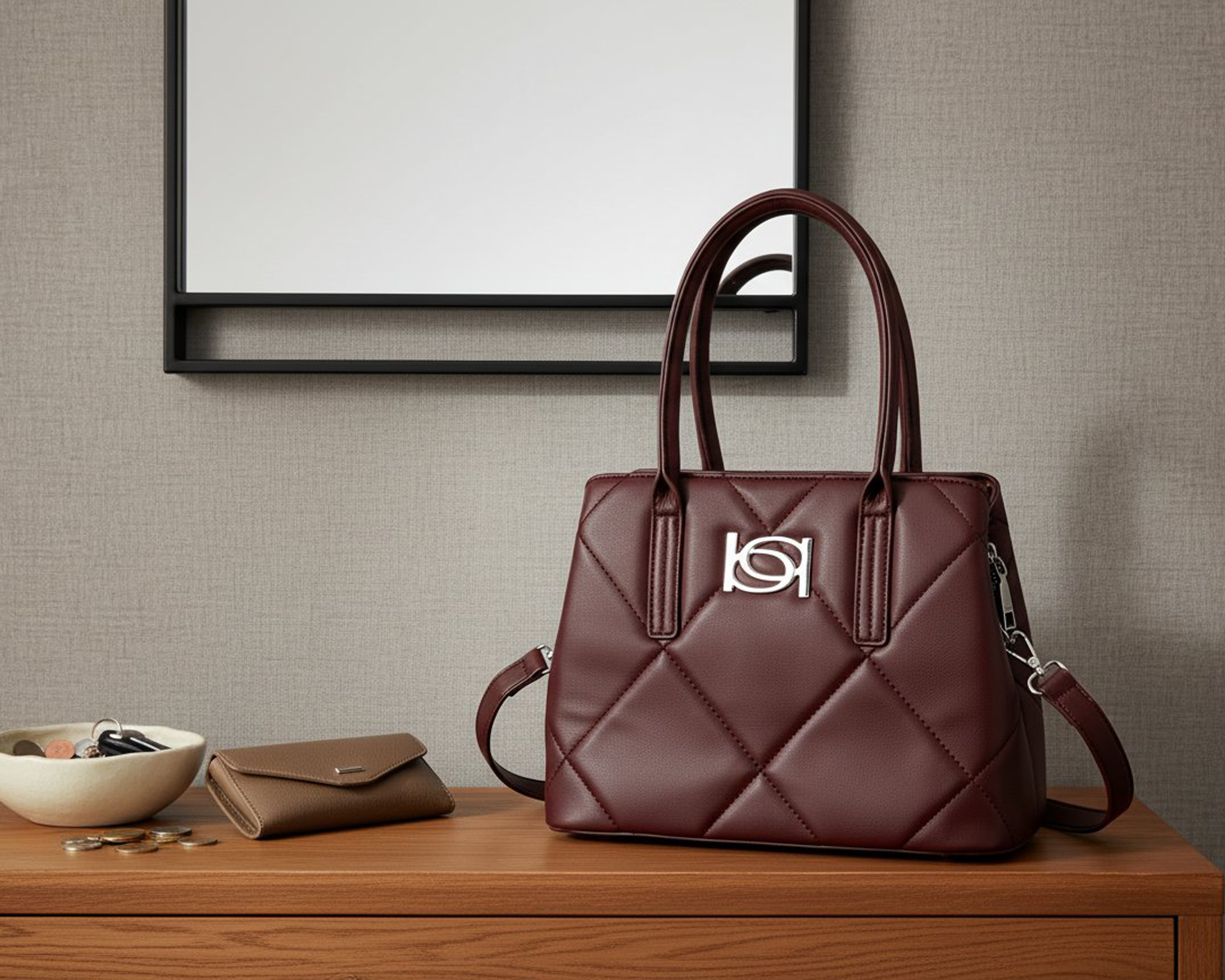 Foto 6 | Foto 6 | Bolsa de Mano Bebe Guinda