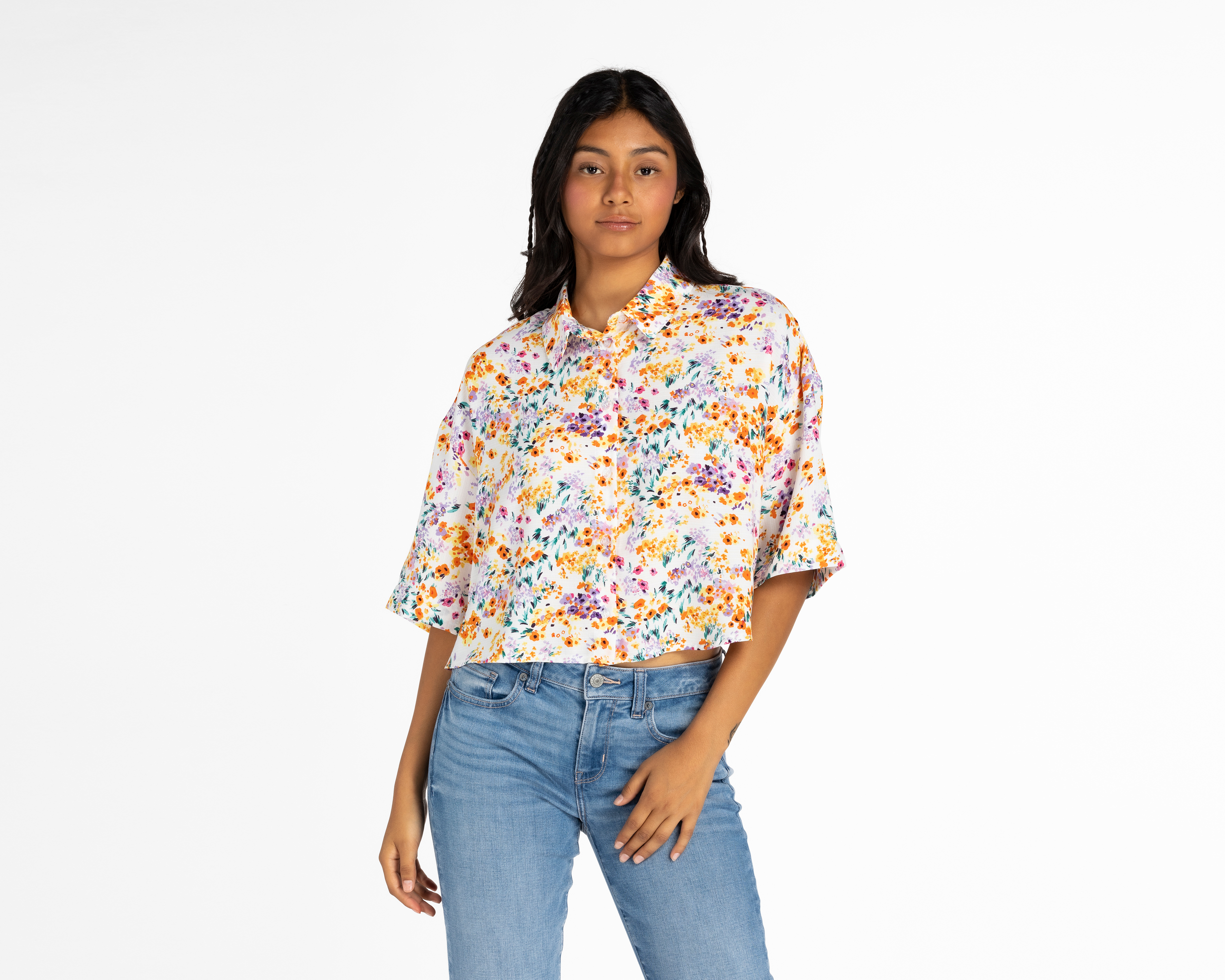 Foto 1 | Foto 1 | Blusa 18 Forever Manga Corta Floral