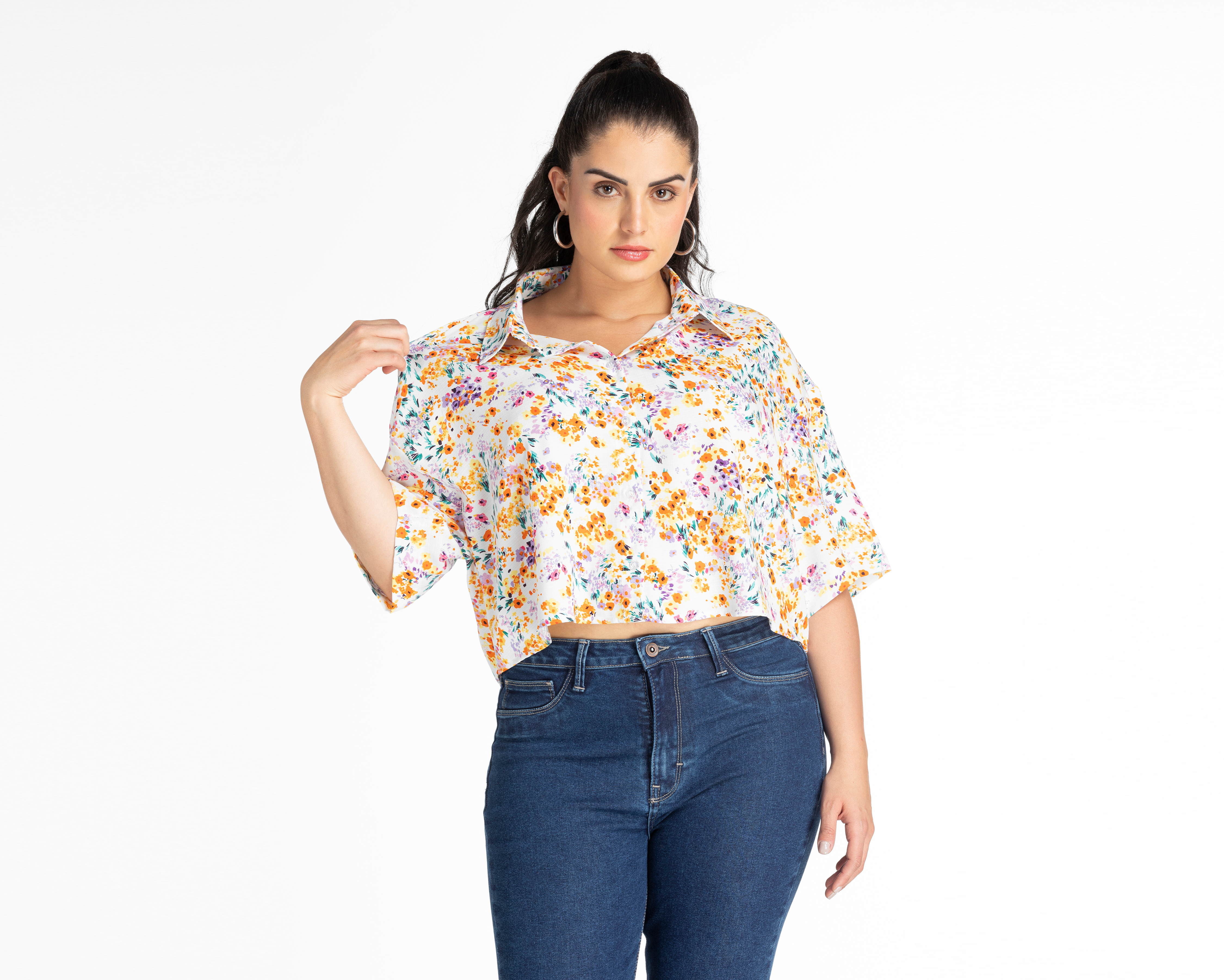 Foto 4 | Foto 4 | Blusa 18 Forever Manga Corta Floral