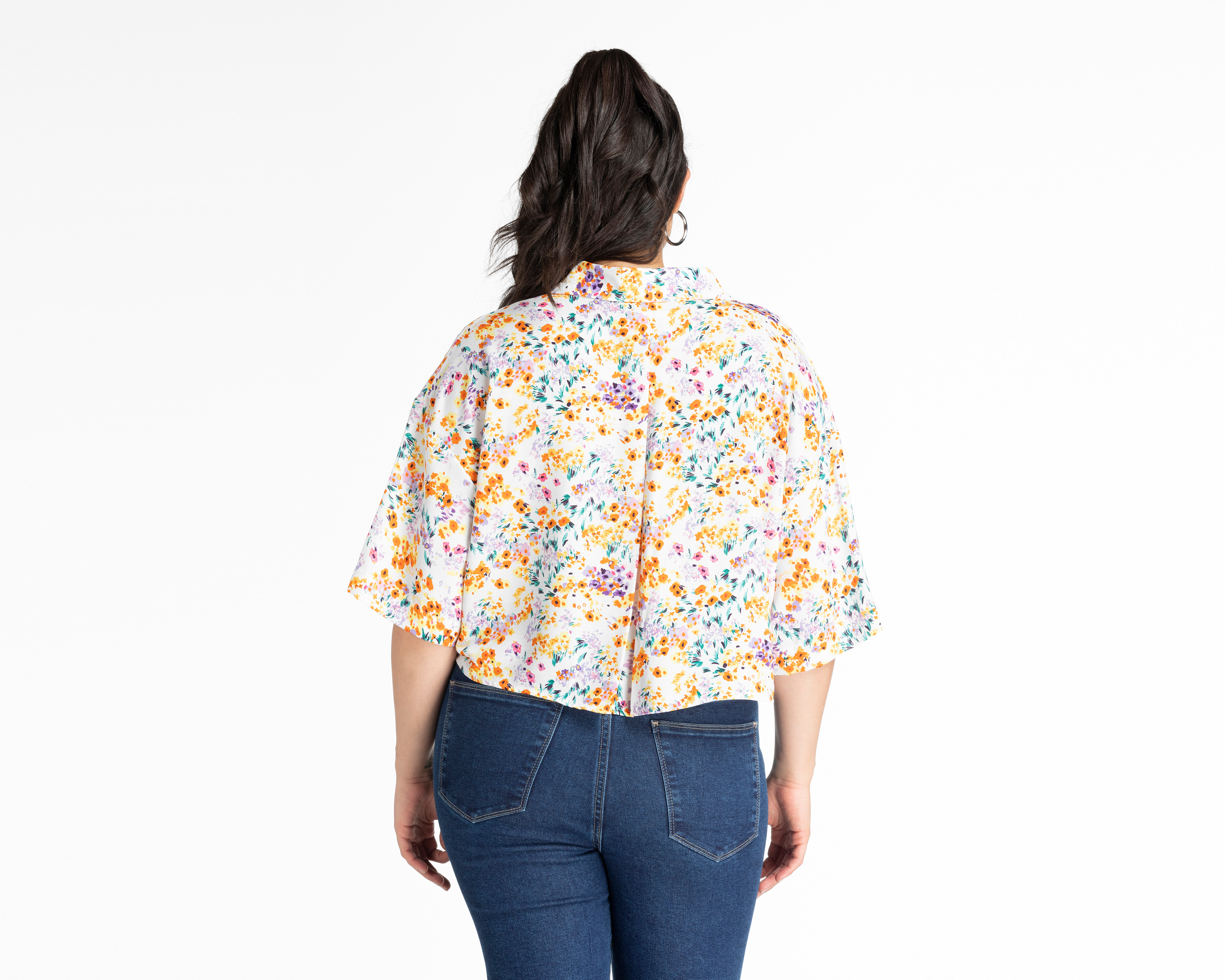 Foto 7 pulgar | Foto 6 | Blusa 18 Forever Manga Corta Floral