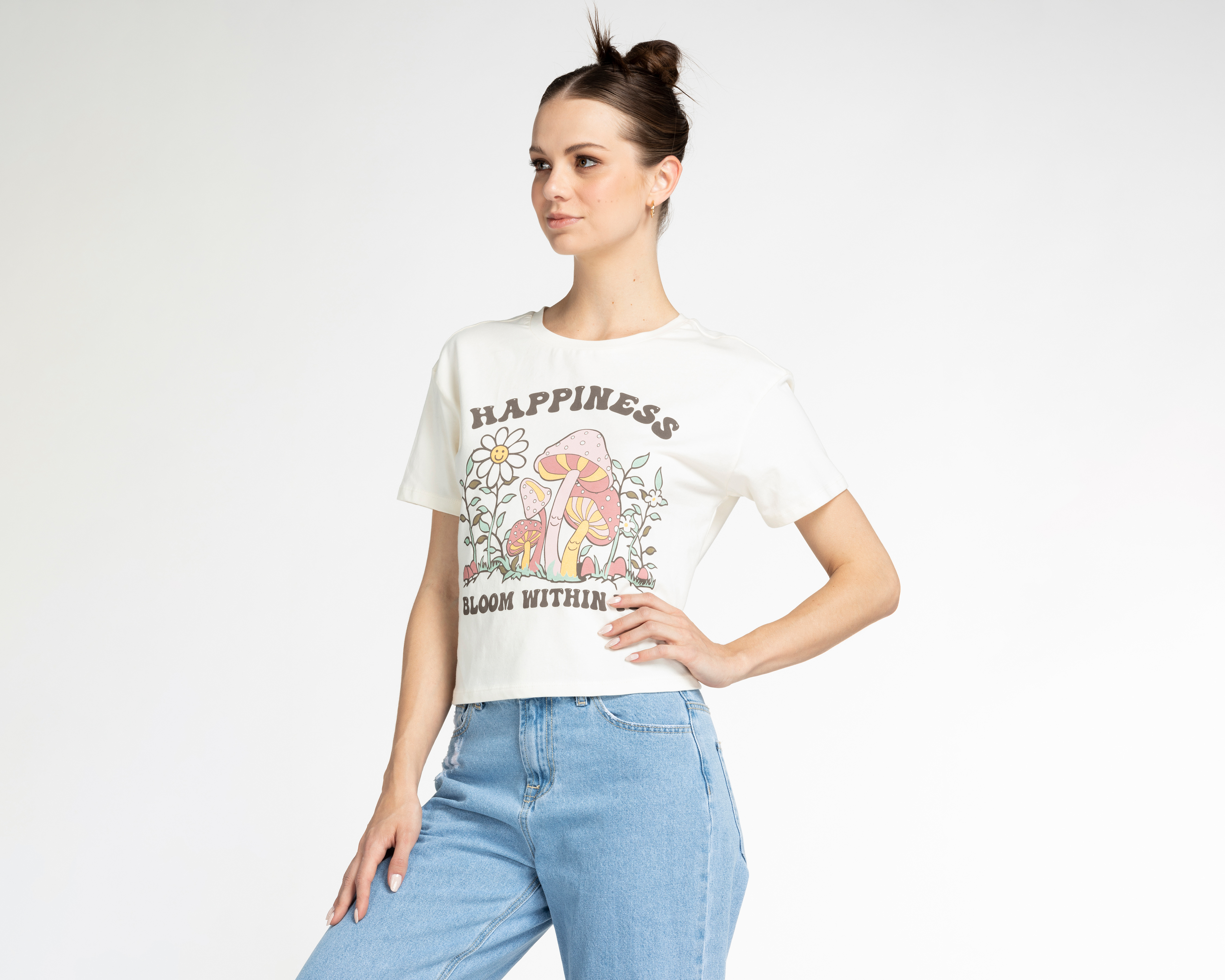 Foto 2 pulgar | Foto 1 | Playera Refill Manga Corta