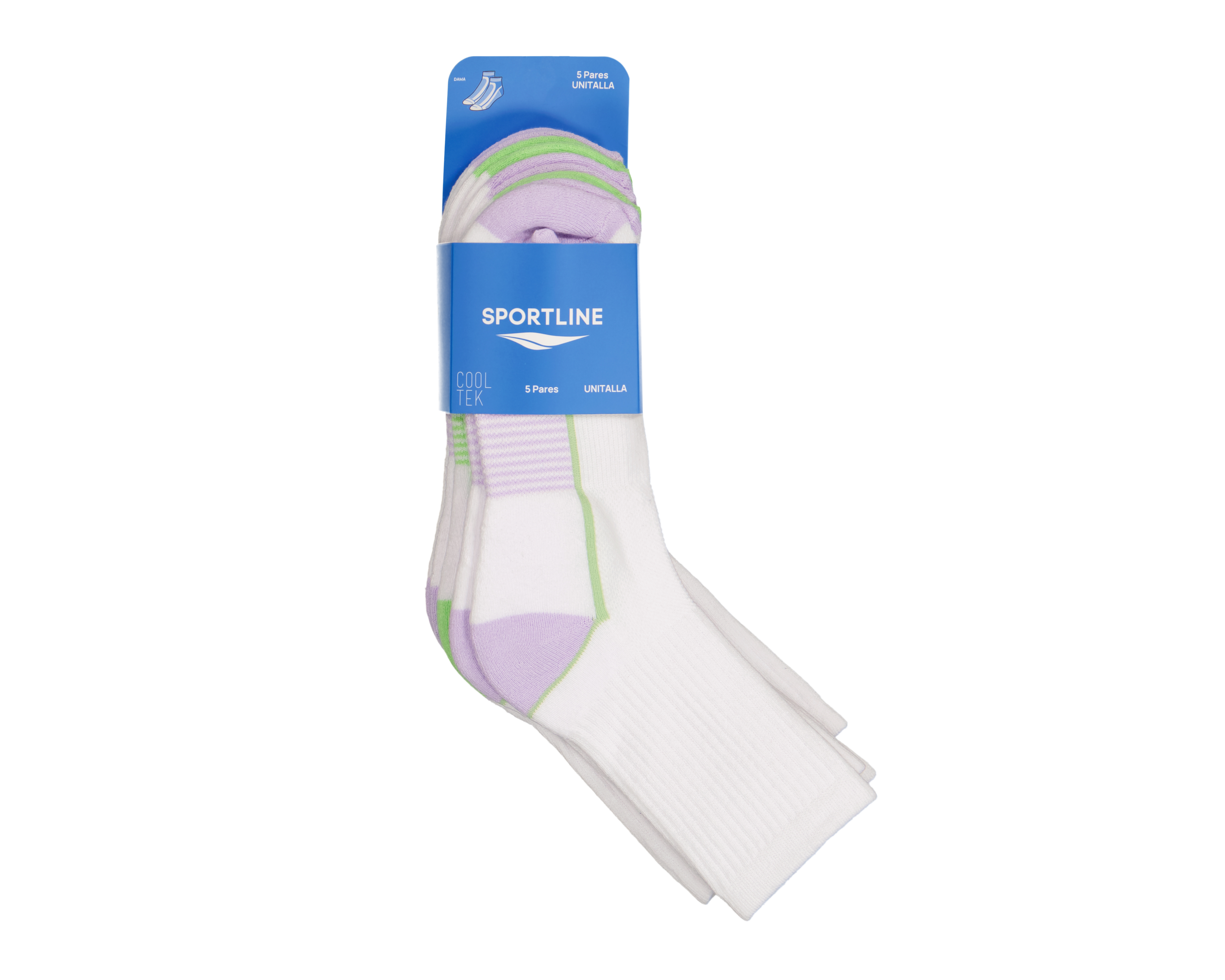 Foto 4 pulgar | Foto 3 | Calcetas Deportivas Sportline para Mujer 5 Pares