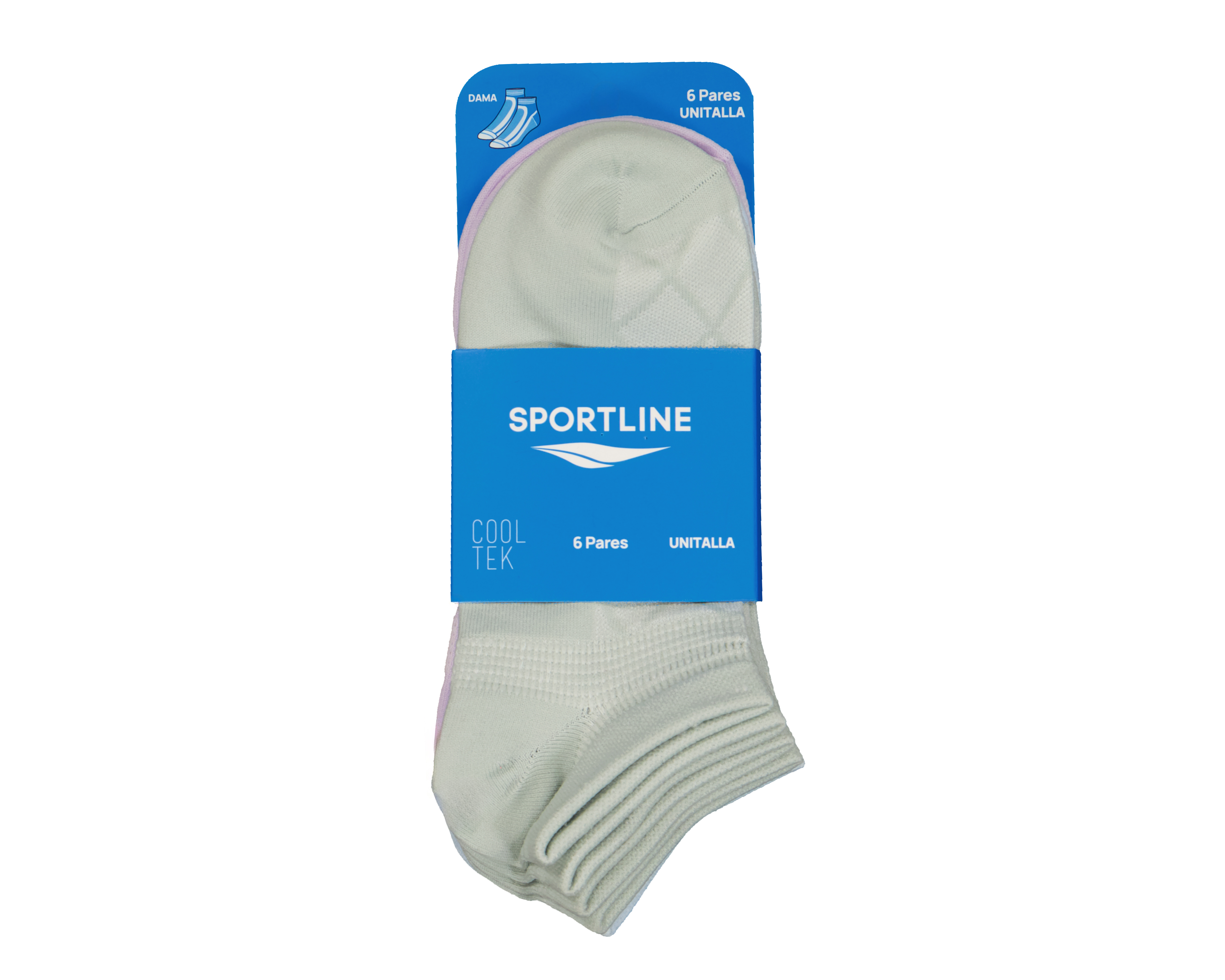 Foto 4 pulgar | Foto 3 | Calcetas Deportivas Sportline para Mujer 6 Pares