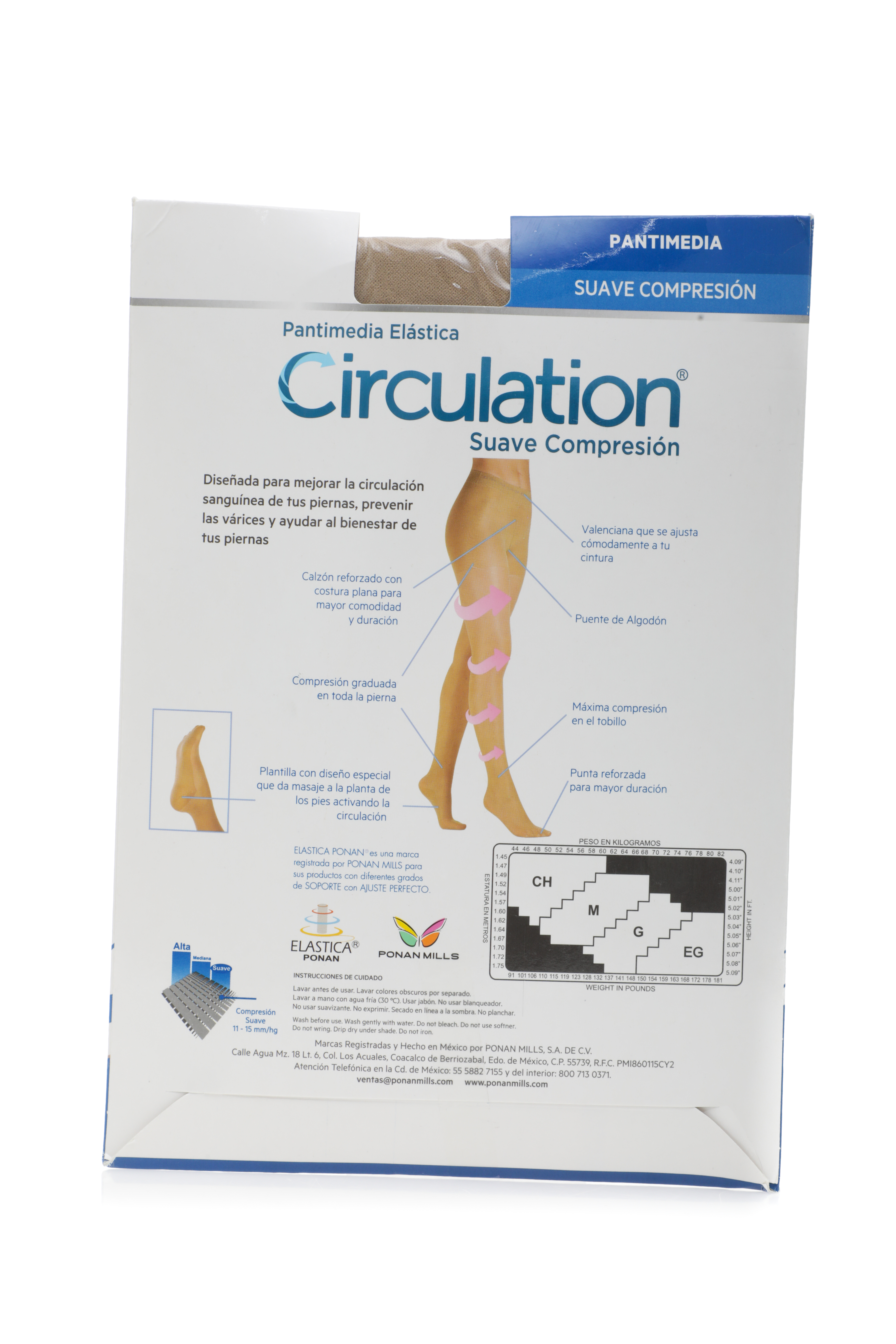 Foto 3 pulgar | Foto 2 | Pantimedias Circulation Nude de Suave Compresión