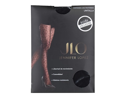 Foto 1 | Foto 1 | Pantimedias Jennifer Lopez Negras con Animal Print