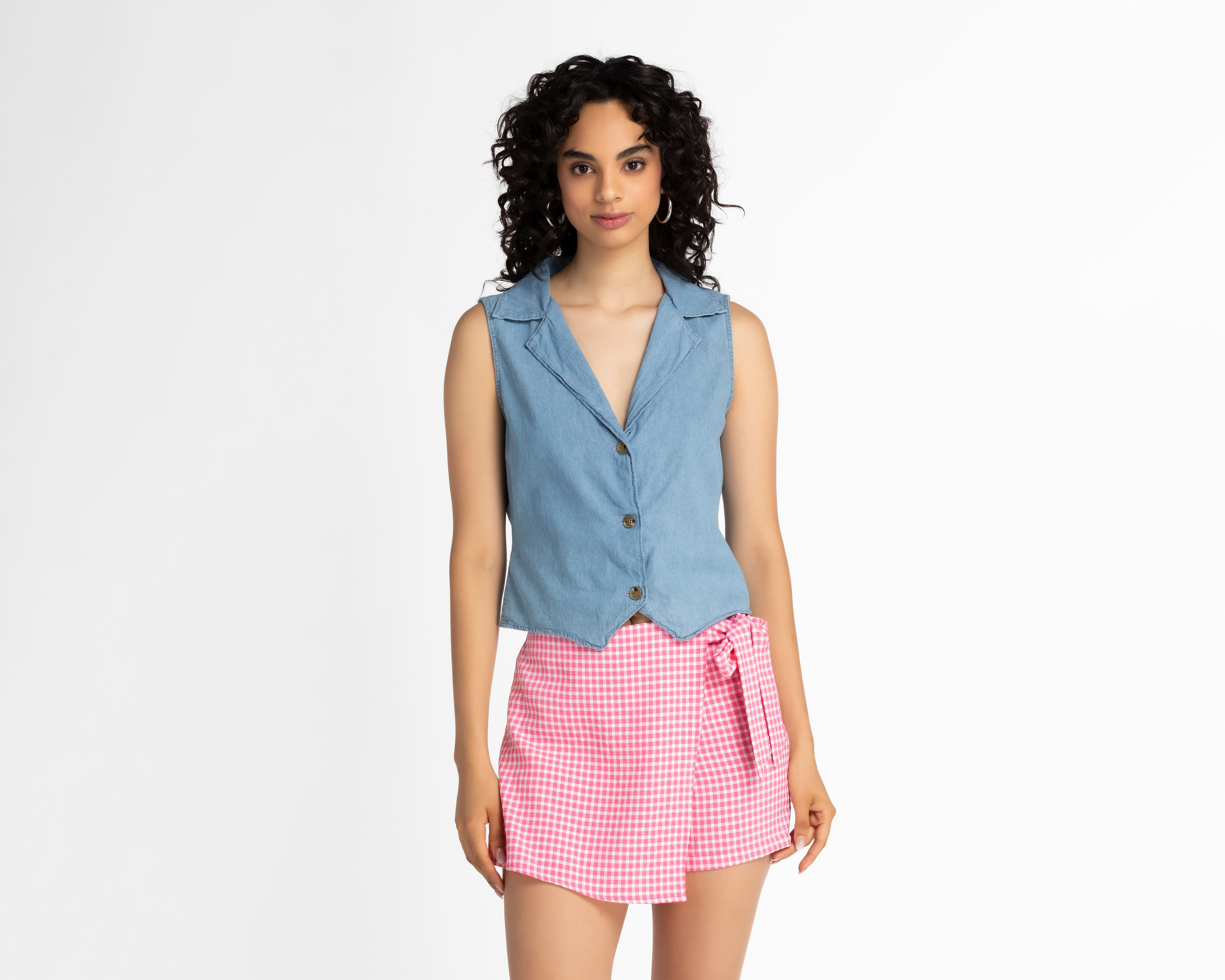 Blusa Refill sin Mangas con Botones