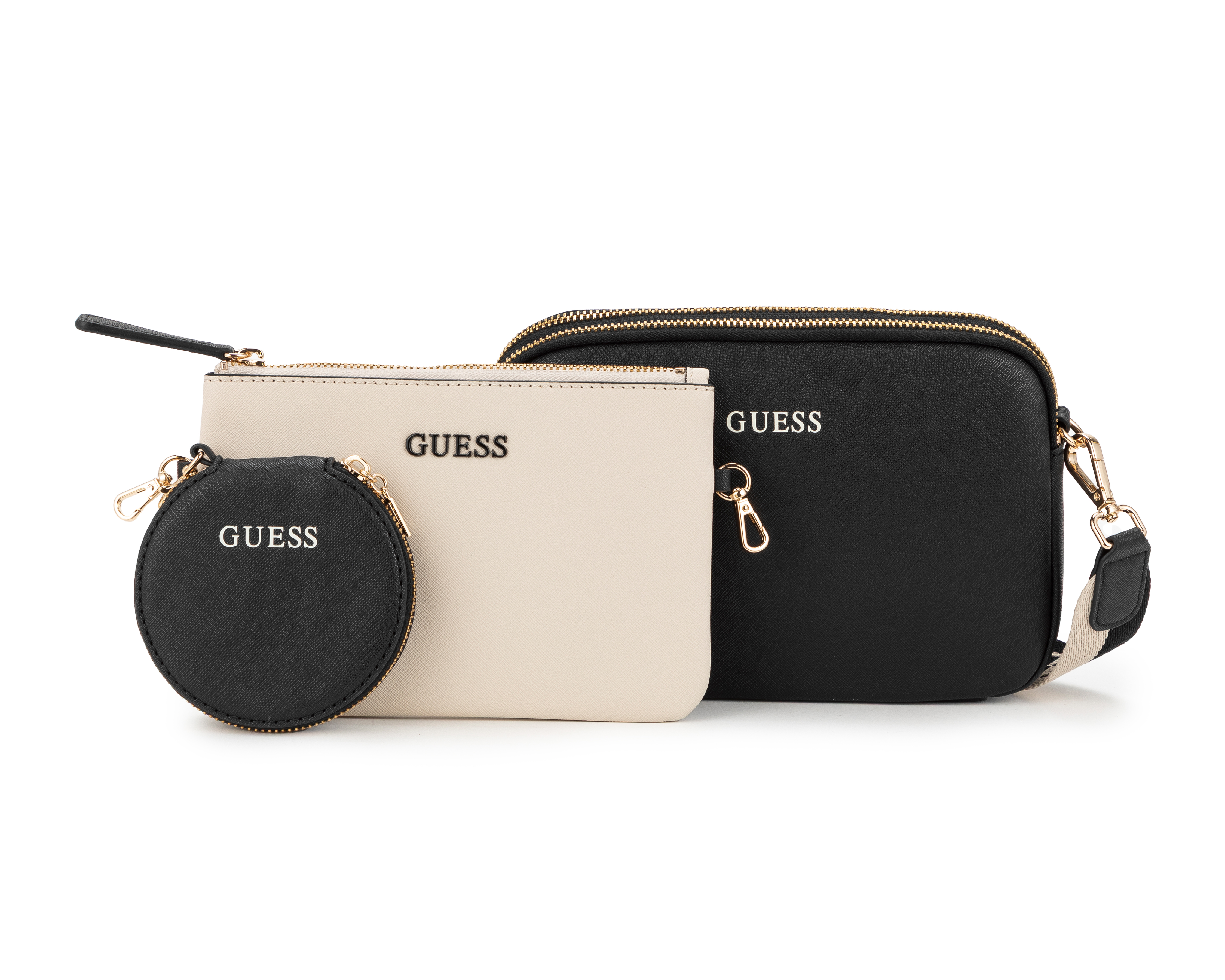 Bolsa Cruzada Guess Aengus 3 Piezas