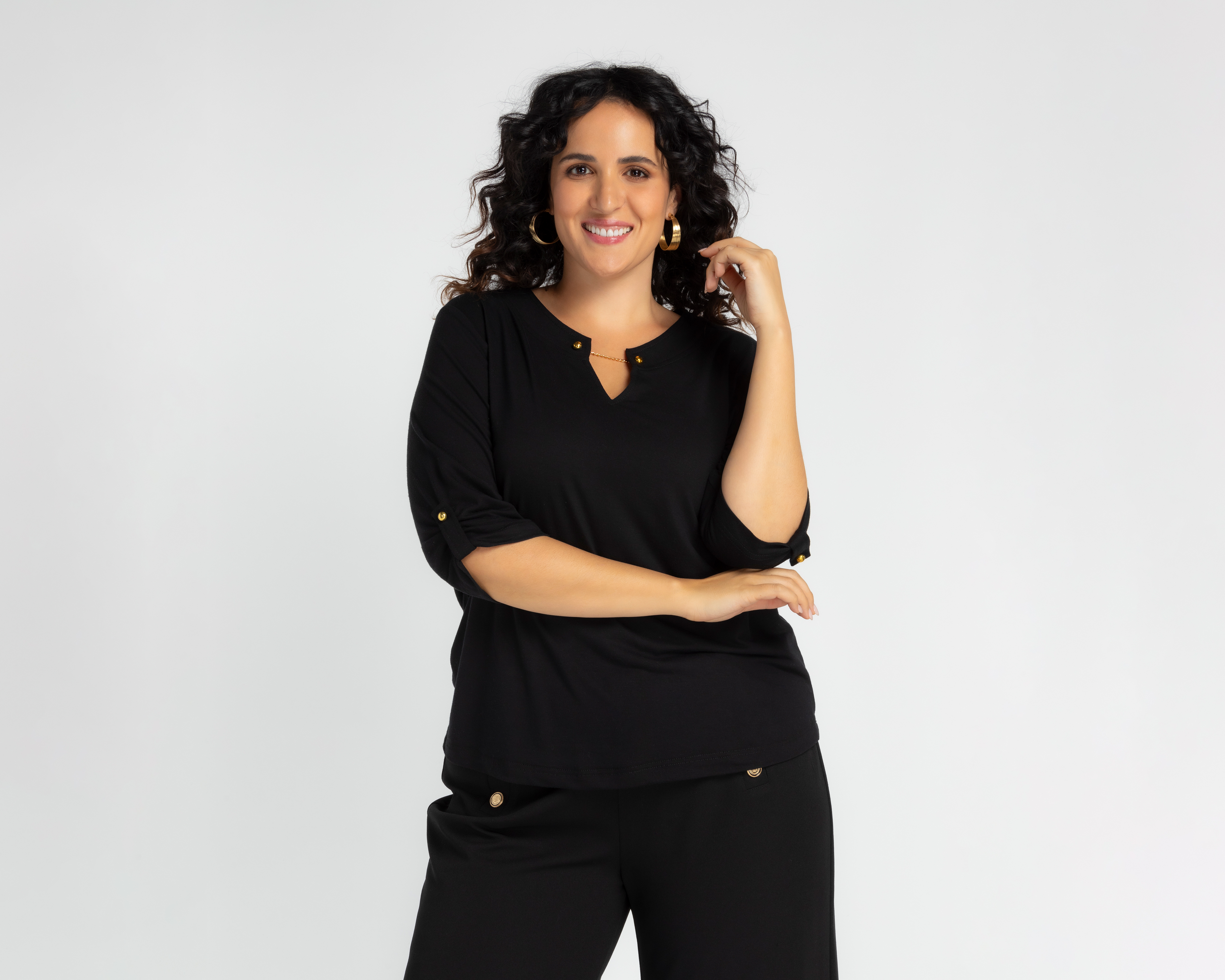 Foto 1 | Foto 1 | Blusa Lady Sun Manga 3/4 para Mujer