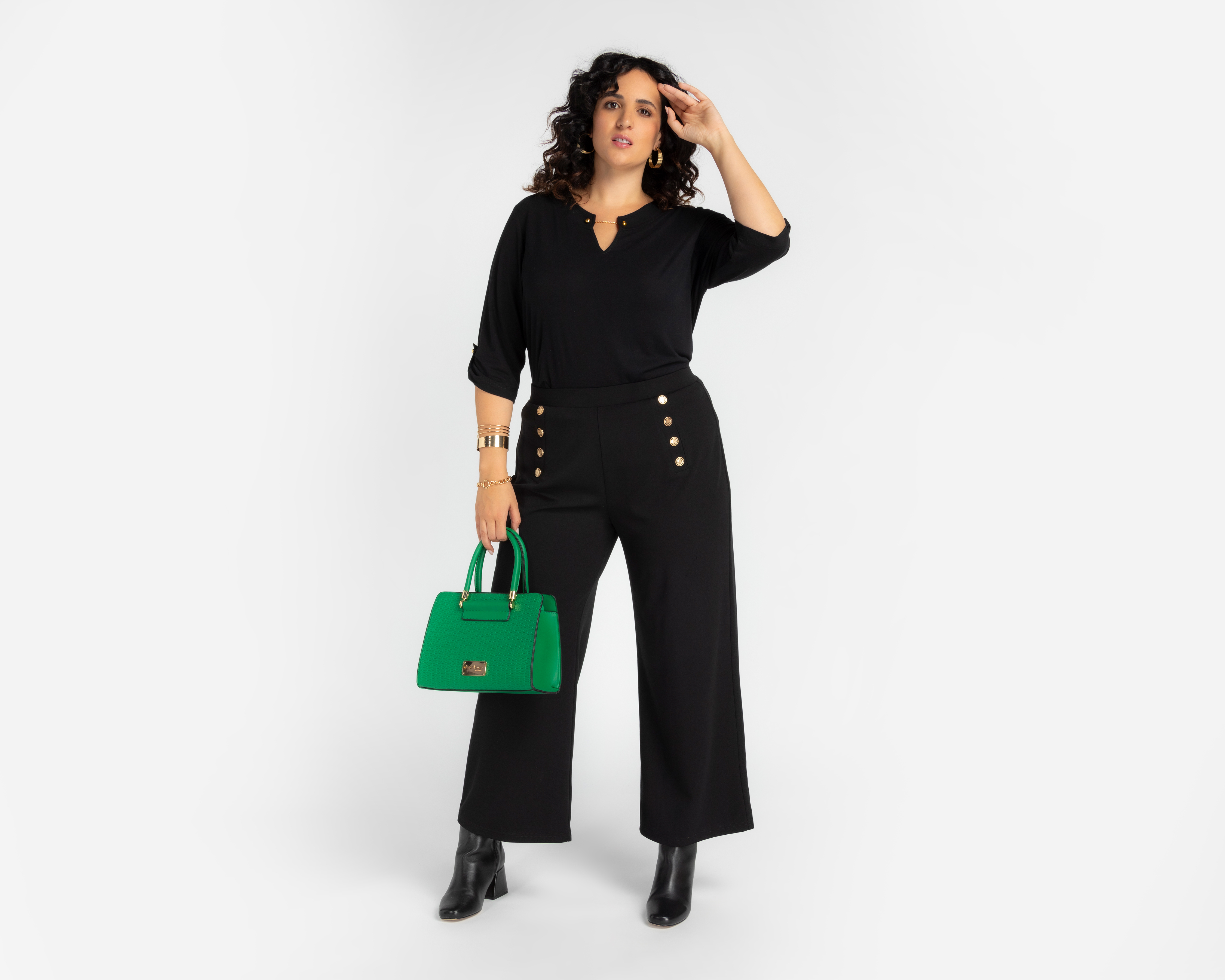 Foto 3 pulgar | Foto 2 | Blusa Lady Sun Manga 3/4 para Mujer